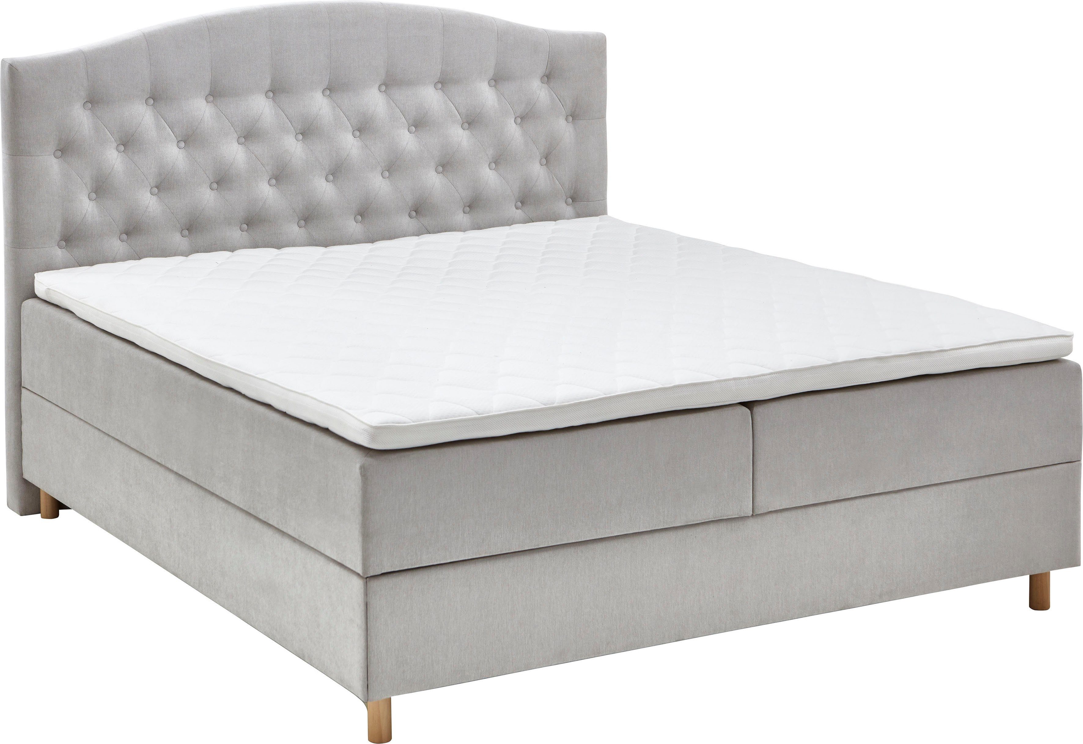 Home affaire Boxspring Piemont met bedkist en topmatras