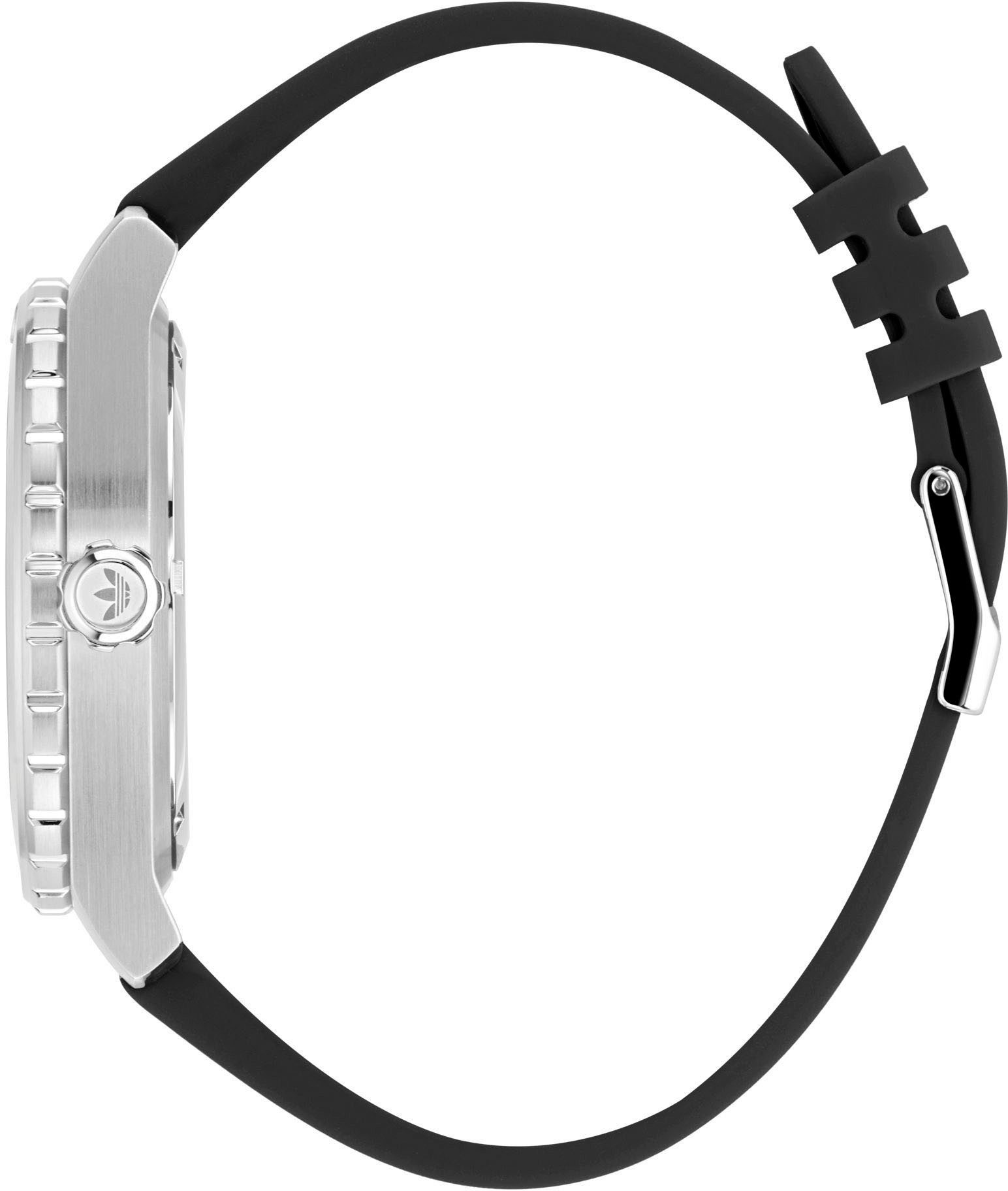 adidas Originals Kwartshorloge DISCOVERER ONE Polshorloge, heren, dames, siliconen band, waterafstotend tot 5 bar