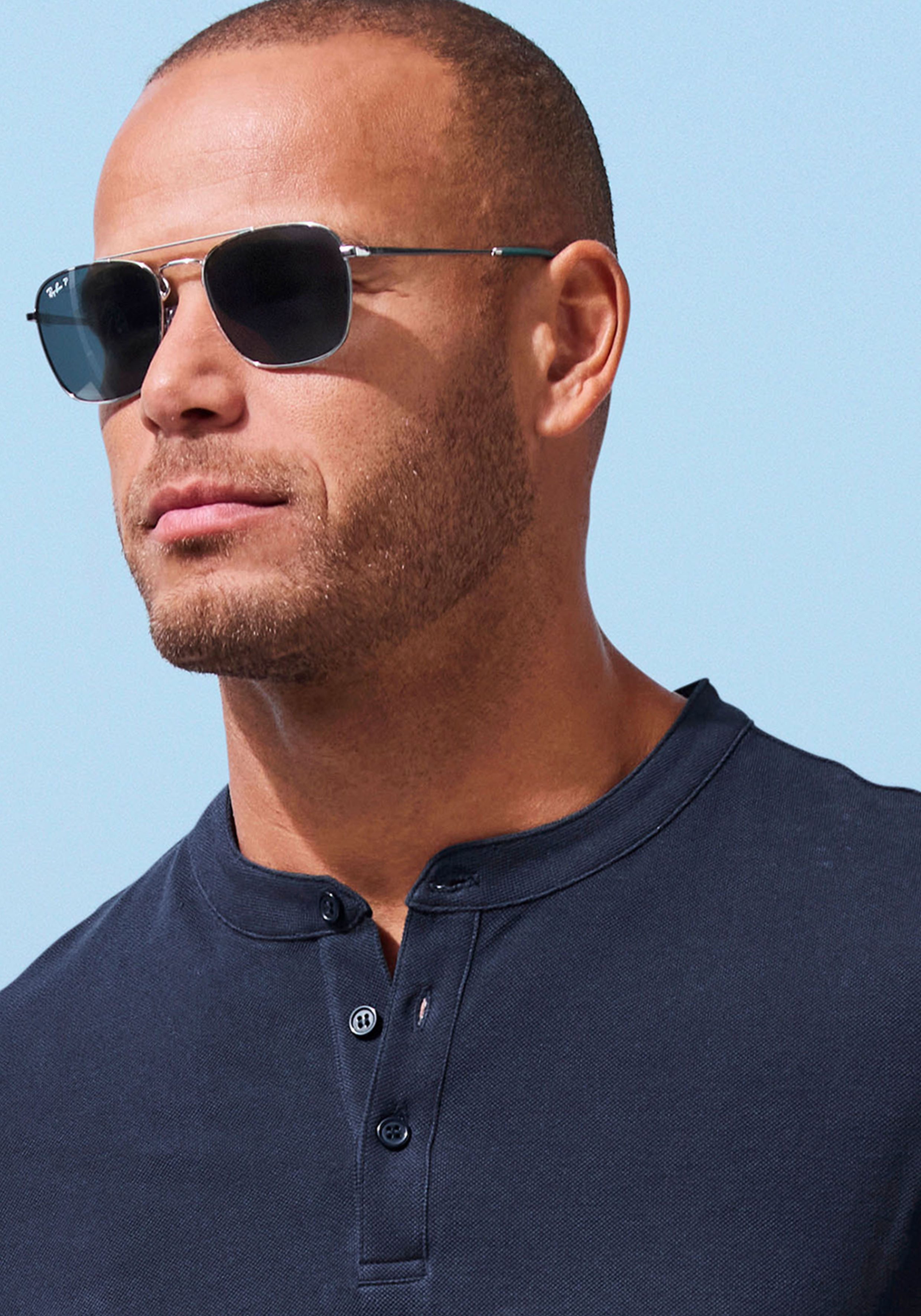 John Devin Poloshirt Met opstaande kraag Regular-Fit, van katoen-piqué