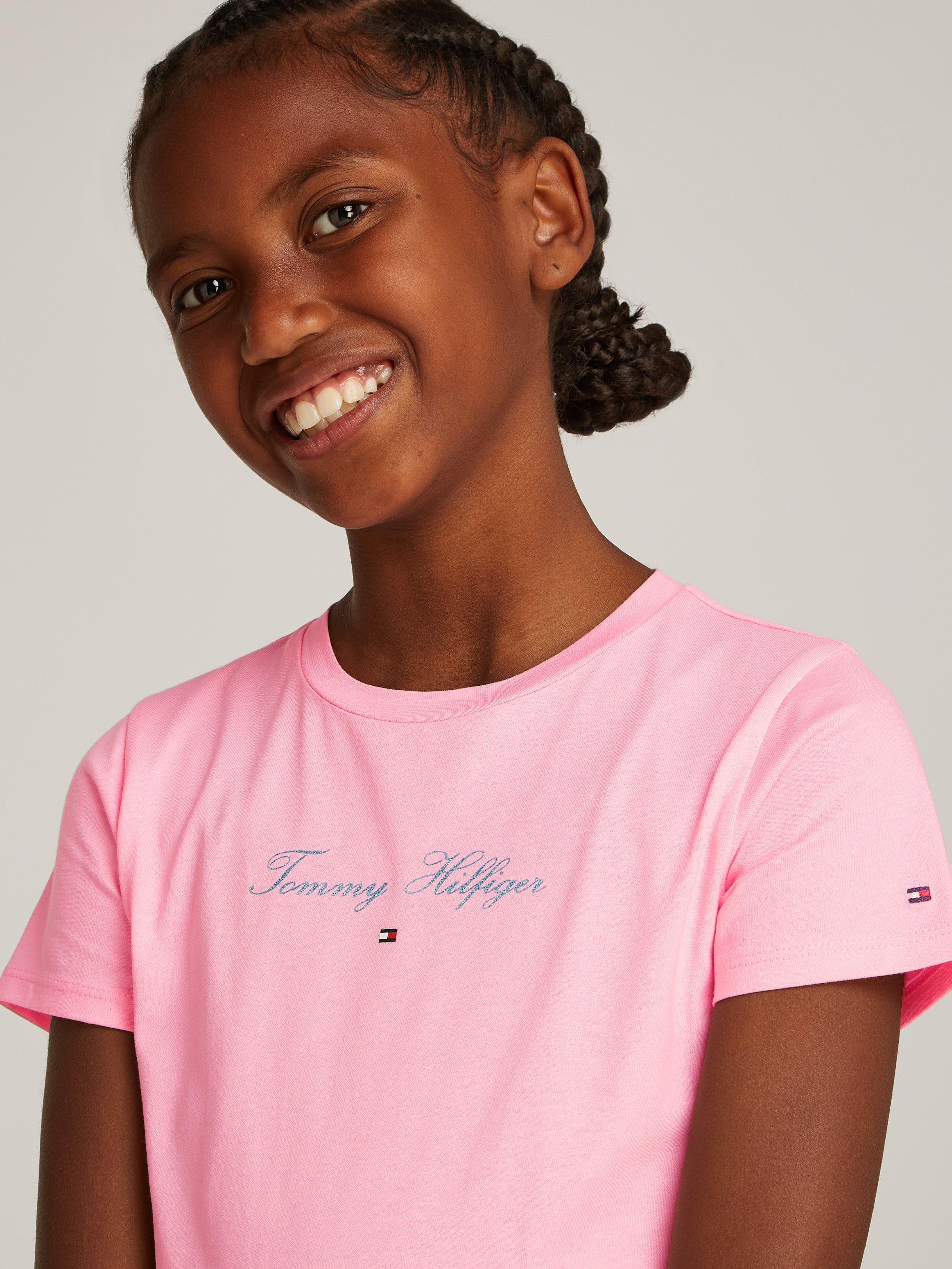 Tommy Hilfiger T-shirt met glinsterend opschrift
