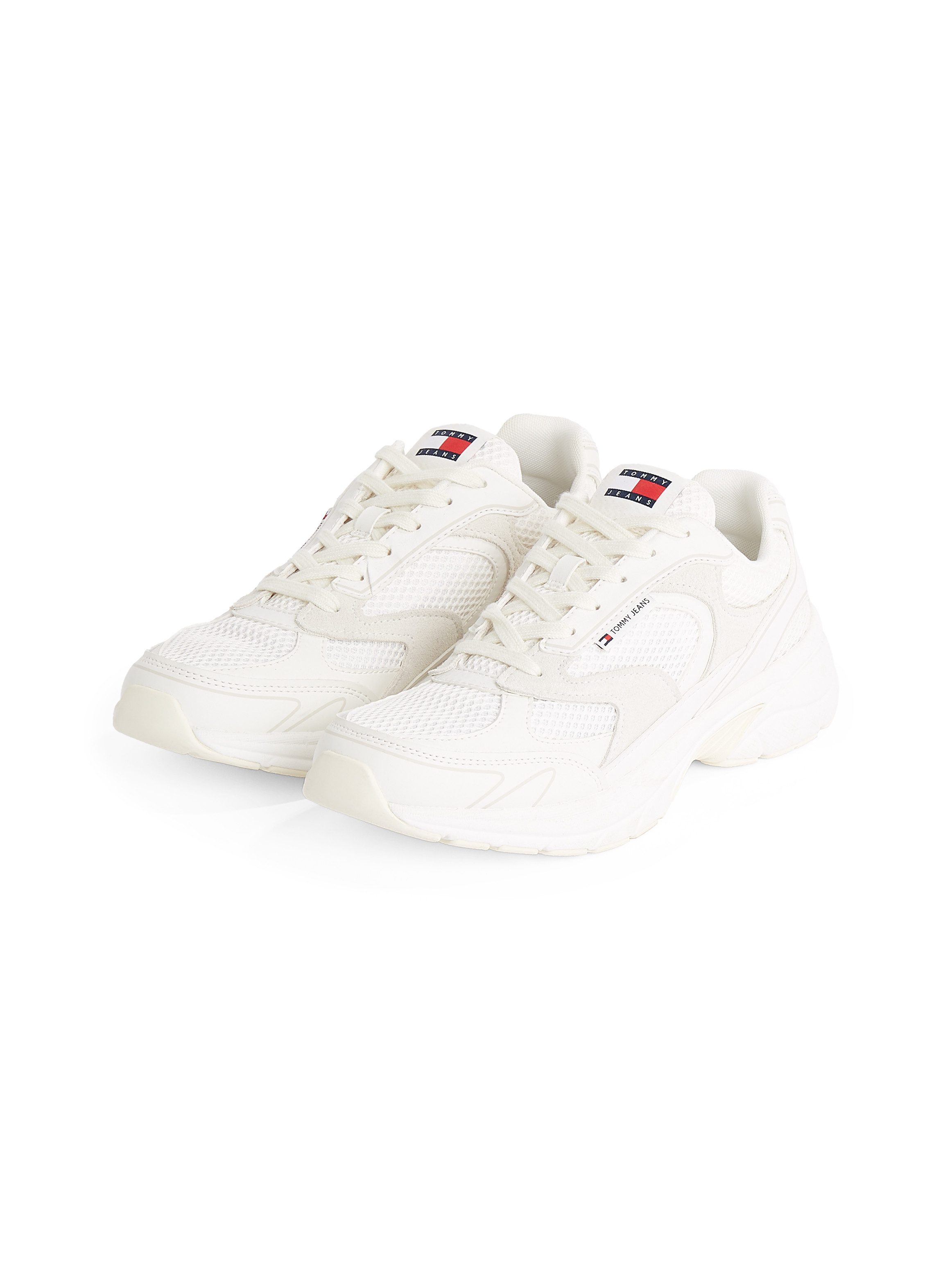 TOMMY JEANS Sneakers met sleehak THE CONEY freizeitschoen halfschoen veterschoen met zijlabel