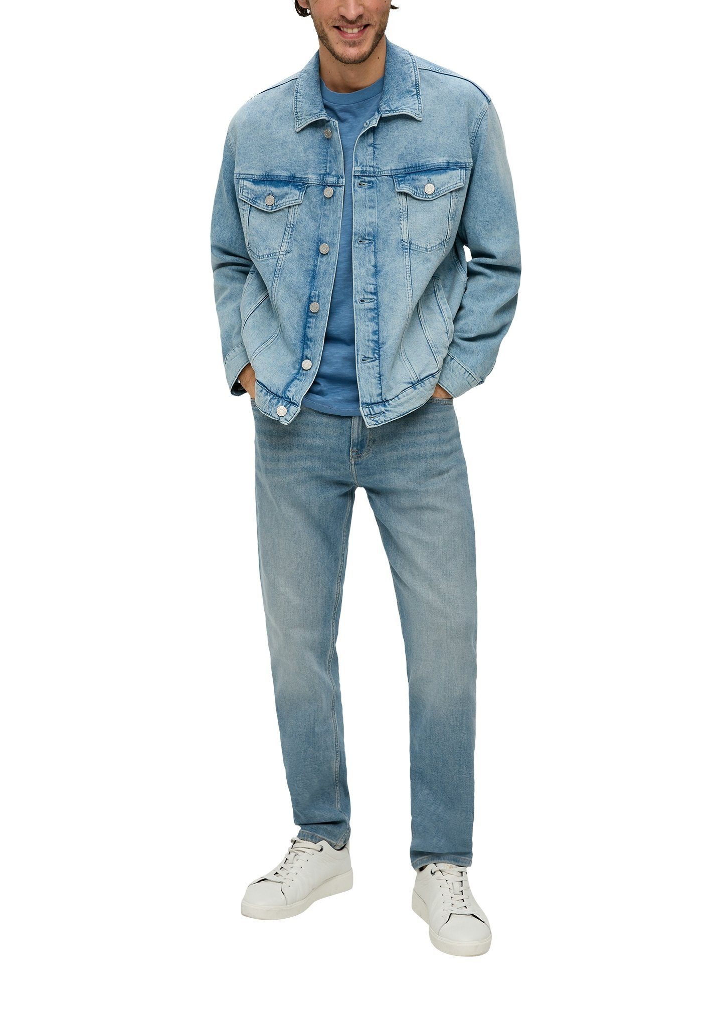 s.Oliver T-shirt in gemêleerde look