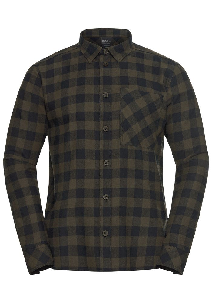 Jack Wolfskin Flanellen overhemd LITE FLANNEL SHIRT M