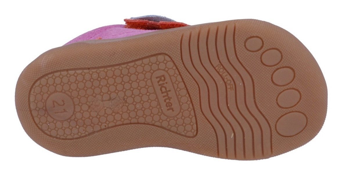 Richter Babyschoentjes Samy WMS: gemiddeld Sneaker in colorblocking-look, maat sjabloon om te downloaden