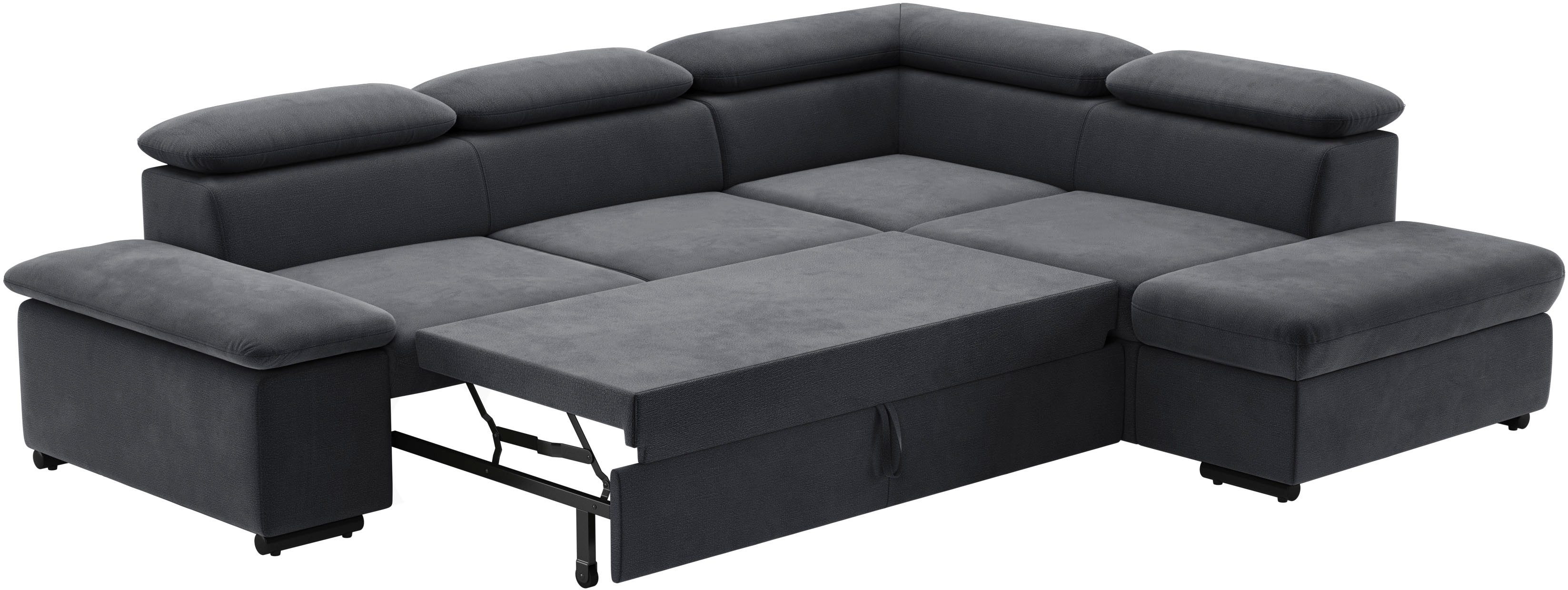 sit&more Hoekbank Alcudia L-vorm met armverstelling, optionele hoofdeindverstelling en bedfunctie