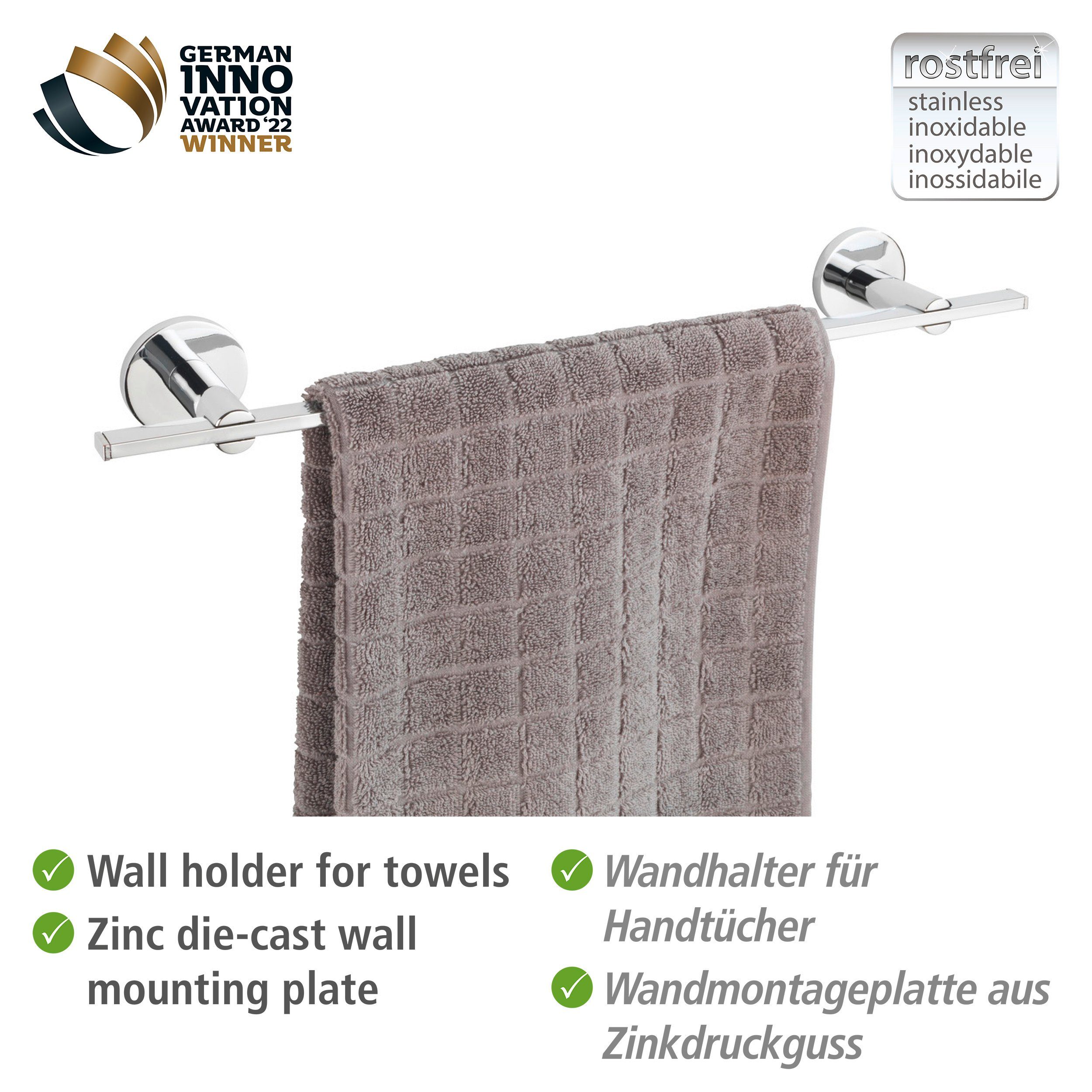 WENKO Handdoekstang UV-Loc® Isera bevestigen zonder boren