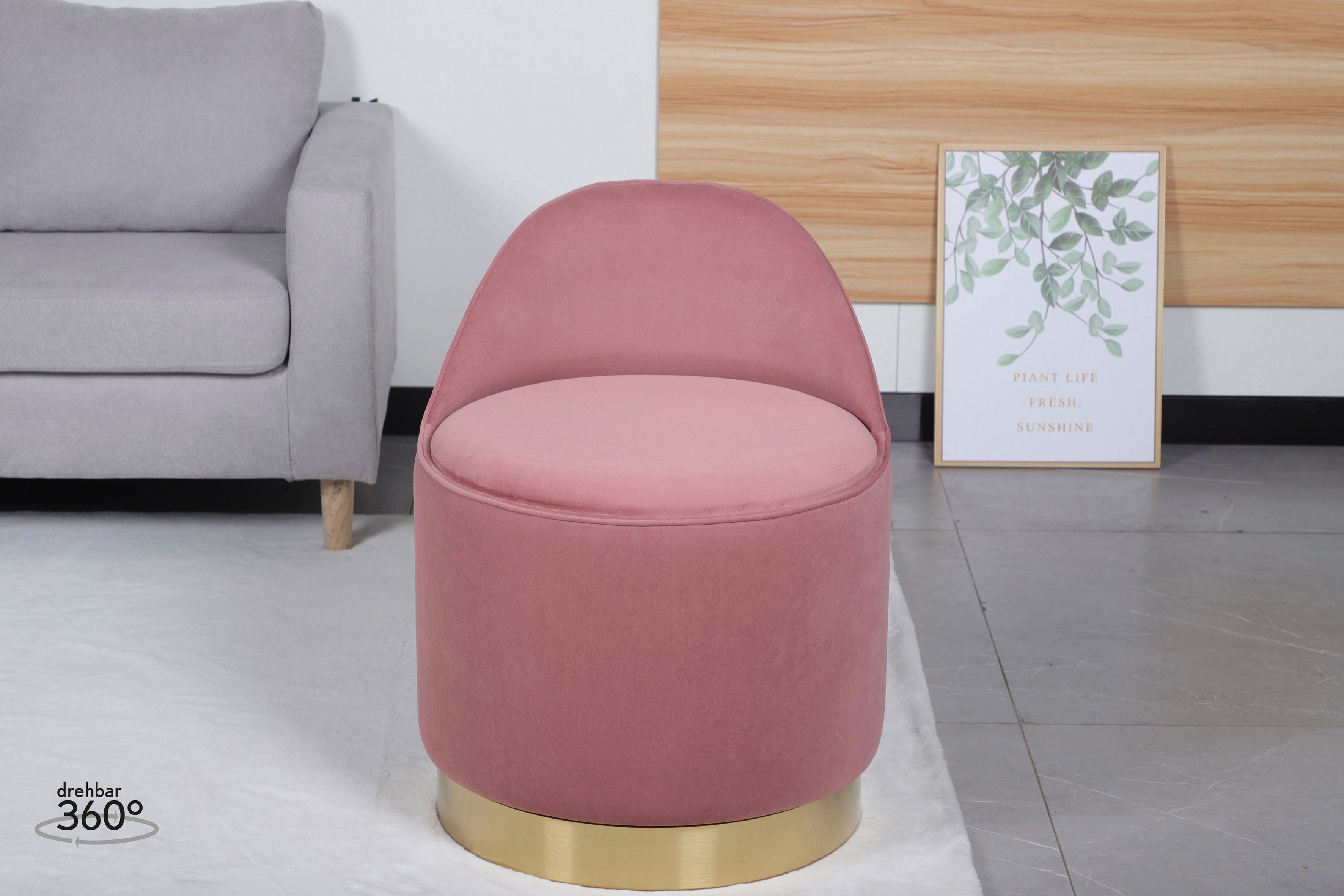 Kayoom Fauteuil Draaikruk Viktor 125, draaikruk in modern design, opbergruimte aan de binnenkant (1 stuk)