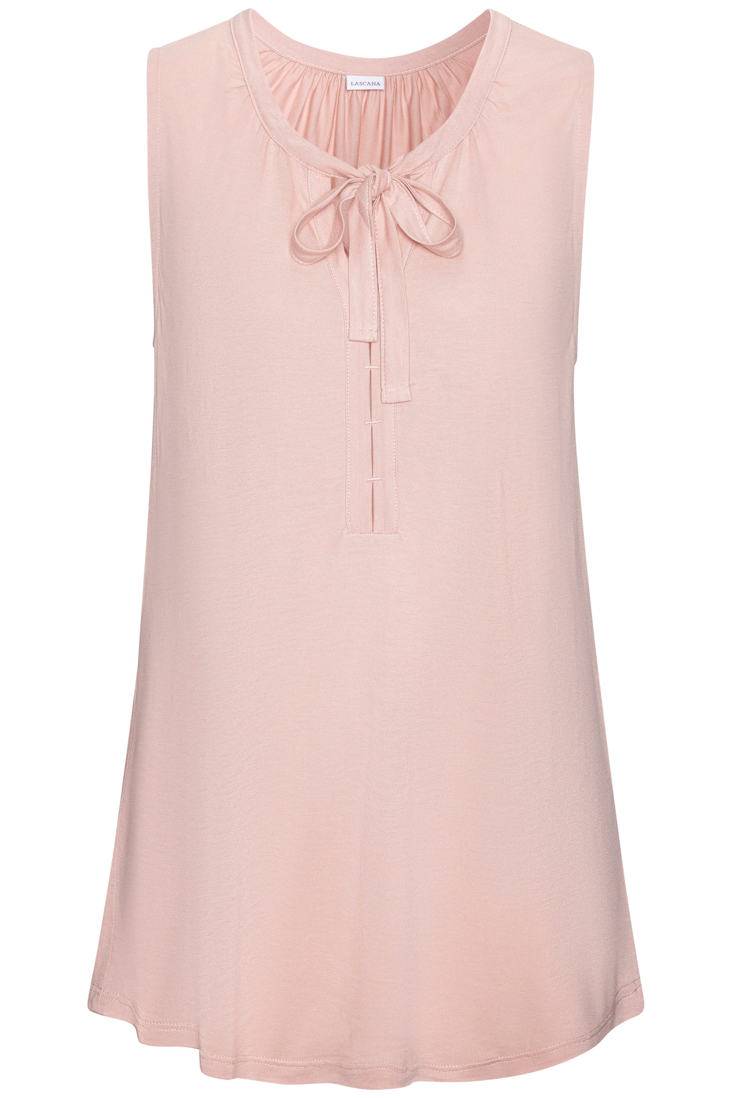 Lascana Tanktop met bandjes bij de hals, elegante blousetop