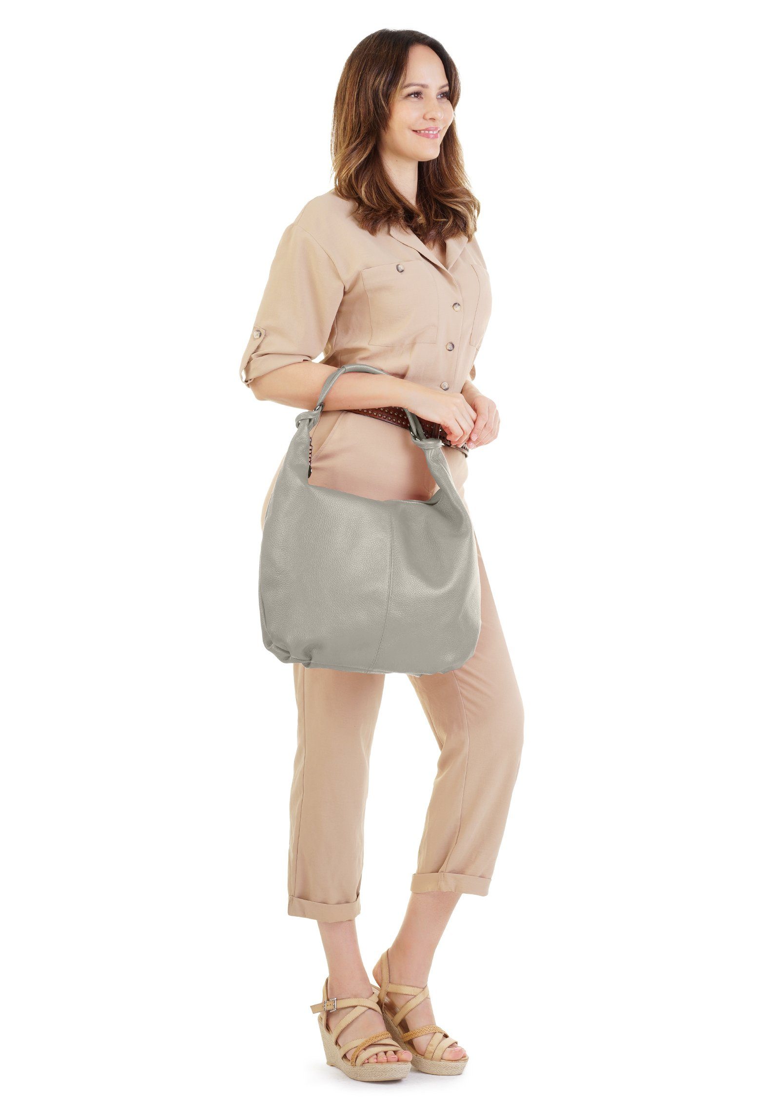 Cluty Shopper echt leer, made in italy