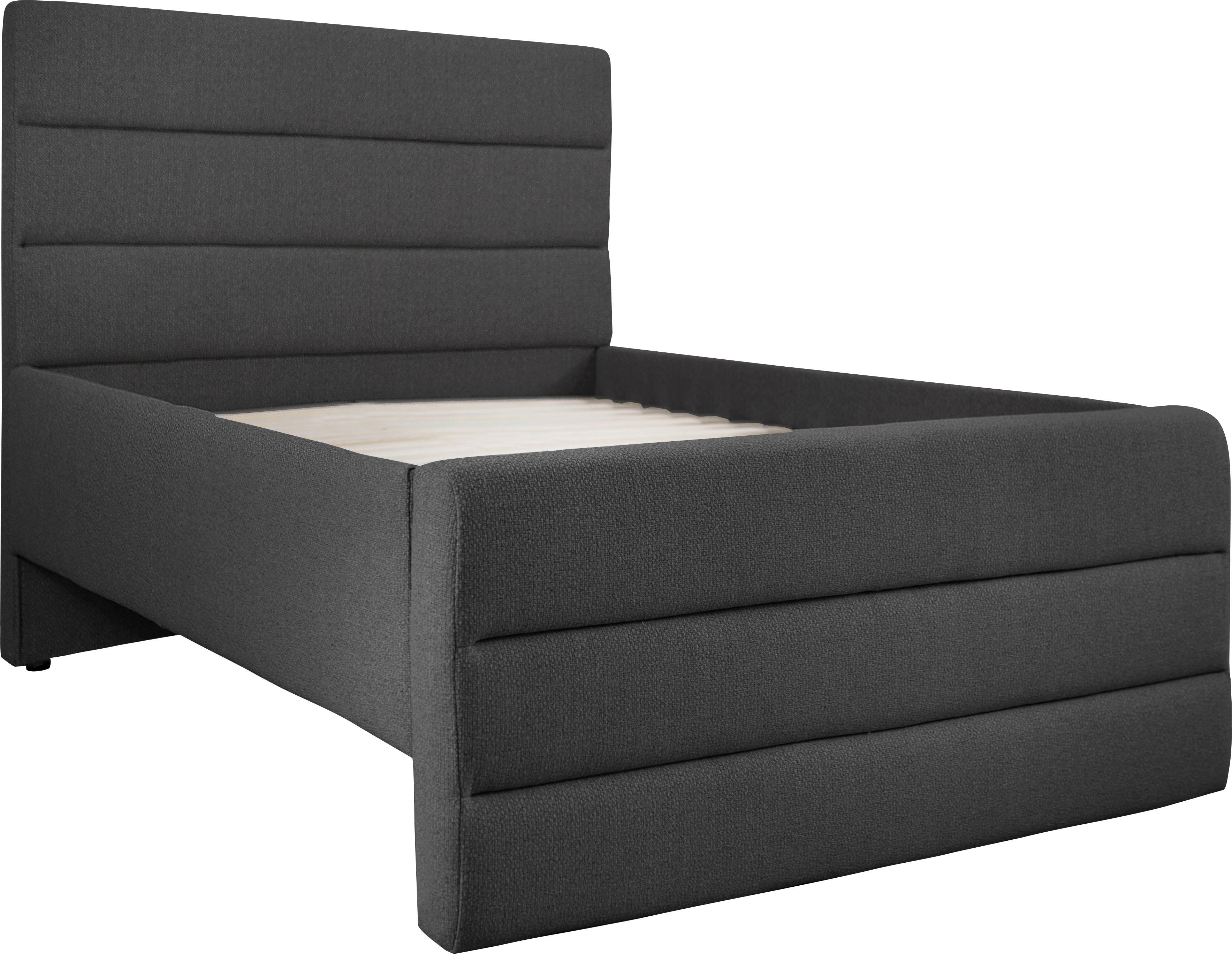 OTTO products Gestoffeerd bed Merrit Dwarsnaad in het hoofd- en voetbord, in 5 breedten, ook in 220 cm lang