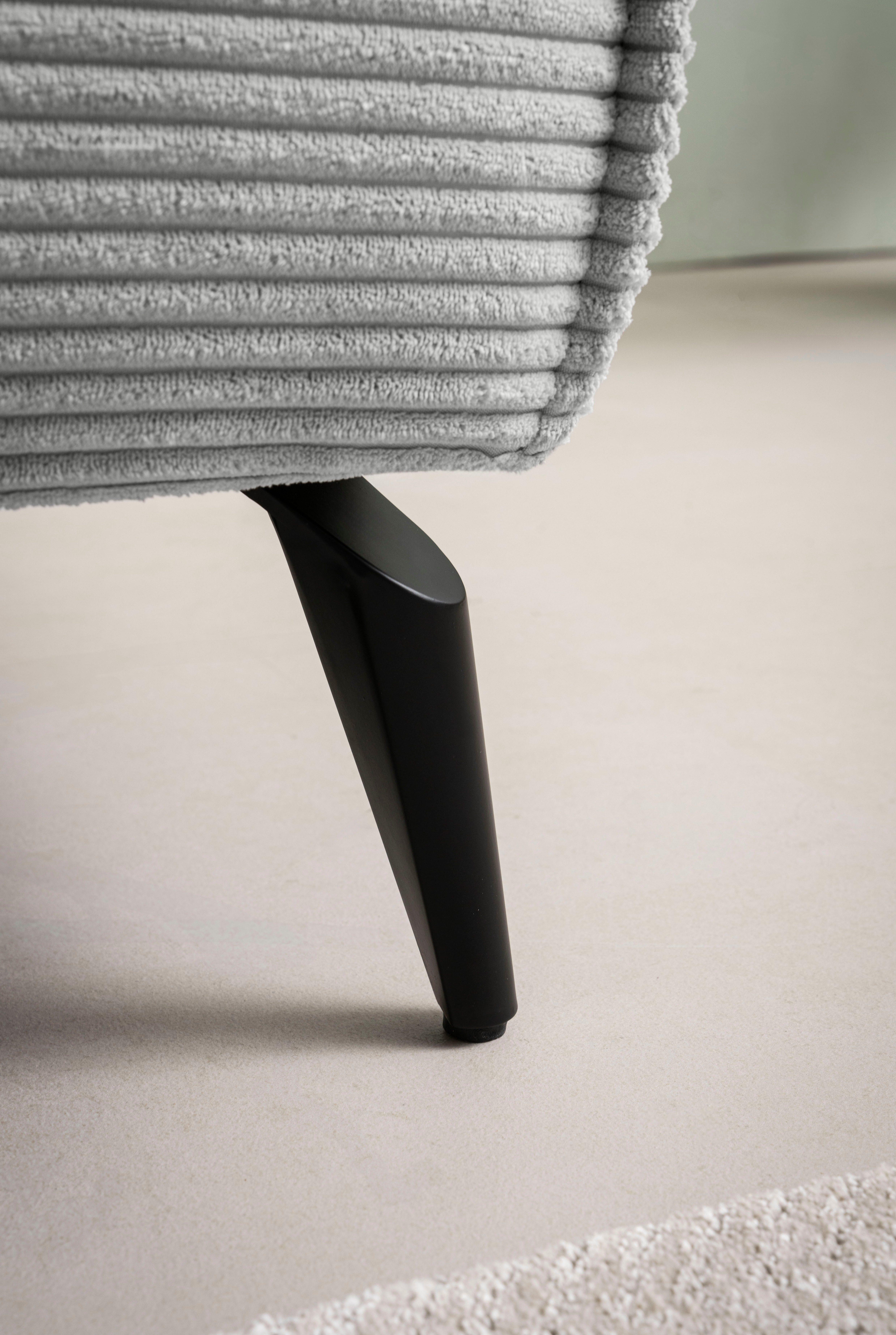 andas Zithoek TVINNU, Polsterecke L-Form, Schlaffunktion, met Hocker (set, 2-delig)
