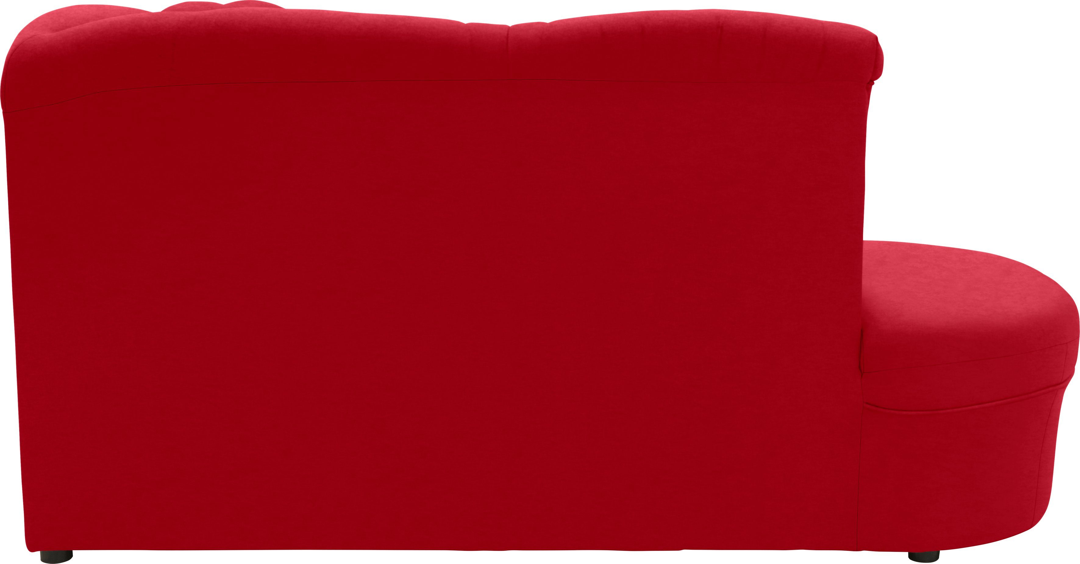 DOMO collection Hoekbank Faenza voor kleine ruimtes, afmetingen 232,176cm, comfortabel, L-vorm