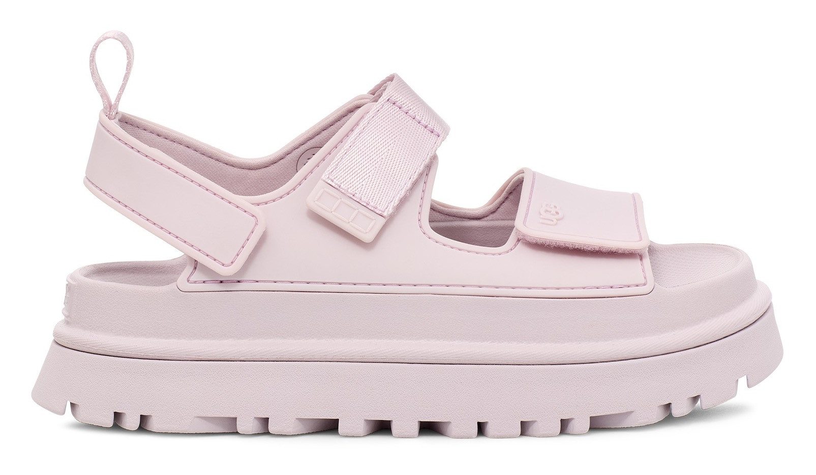 UGG Plateausandalen Goldenglow , zomerschoen, strandschoen, plateausandaal met klittenbandsluitingen dames sandalen met plateau maat 8 (39) paars