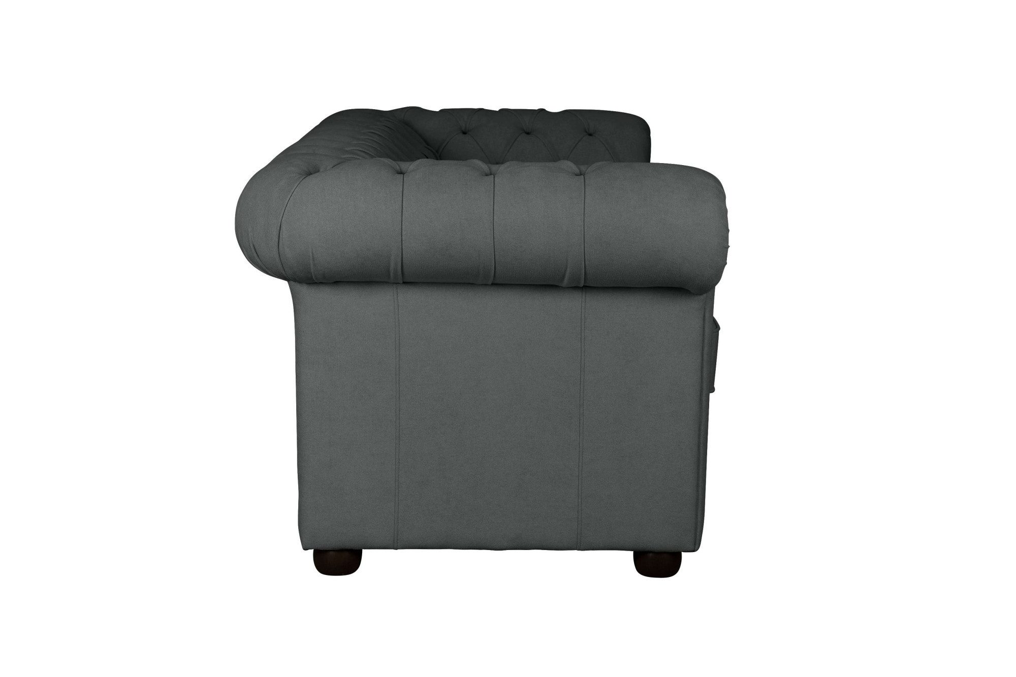 Home affaire 2-zitsbank CHARENTE, Chesterfield bank, golfvering, afmetingen: B/D/H: 147/89/74 cm