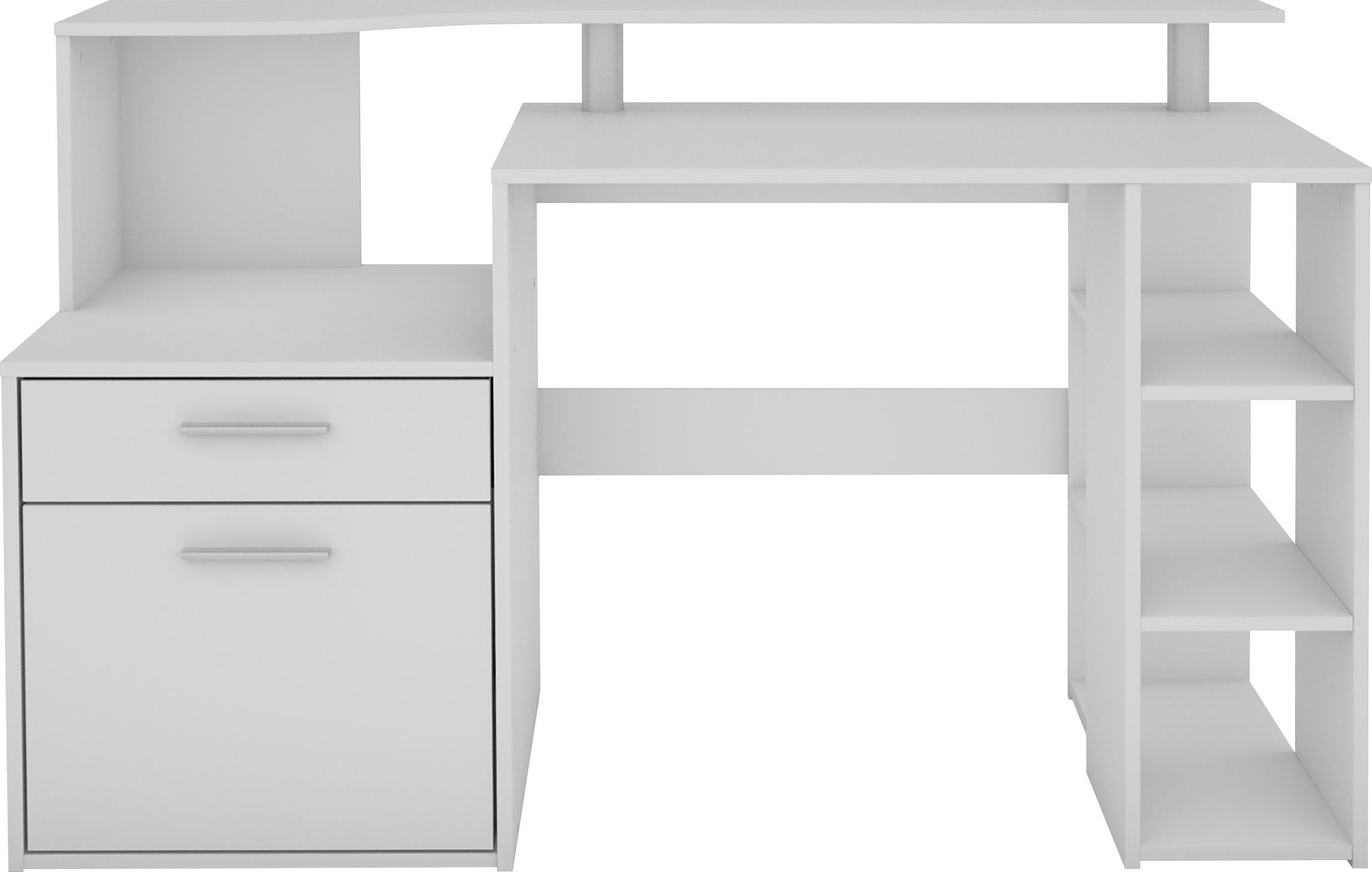 byLIVING Bureau Louise Breedte 140 cm, bureau met kast met veel bergruimte