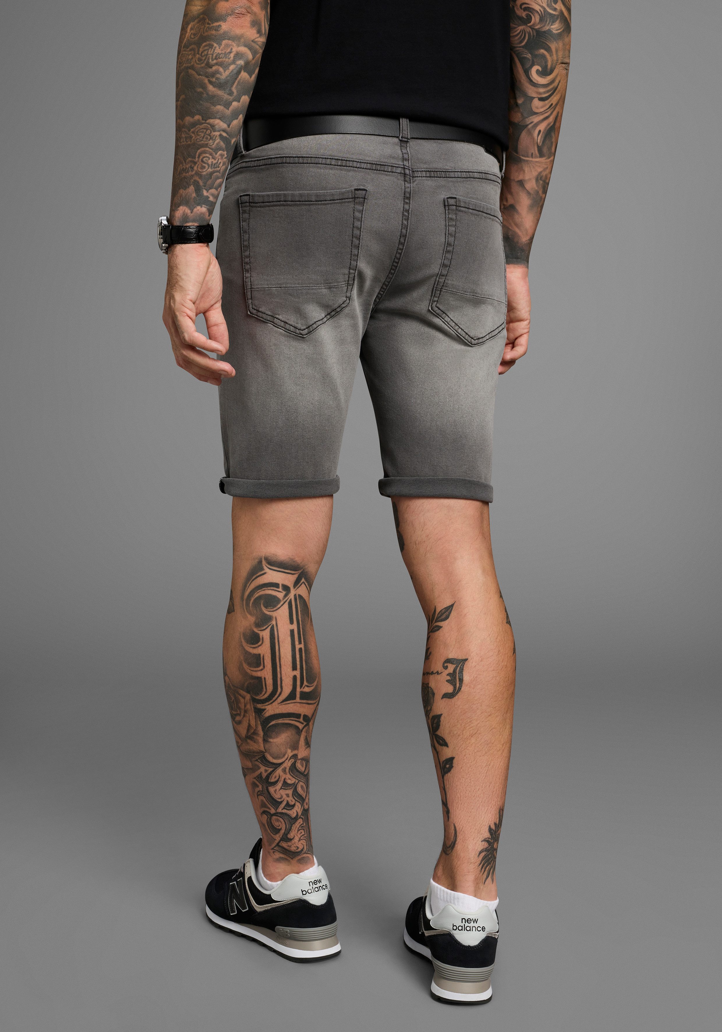 Bruno Banani Jeansshort Hutch-Shorts lage taillehoogte