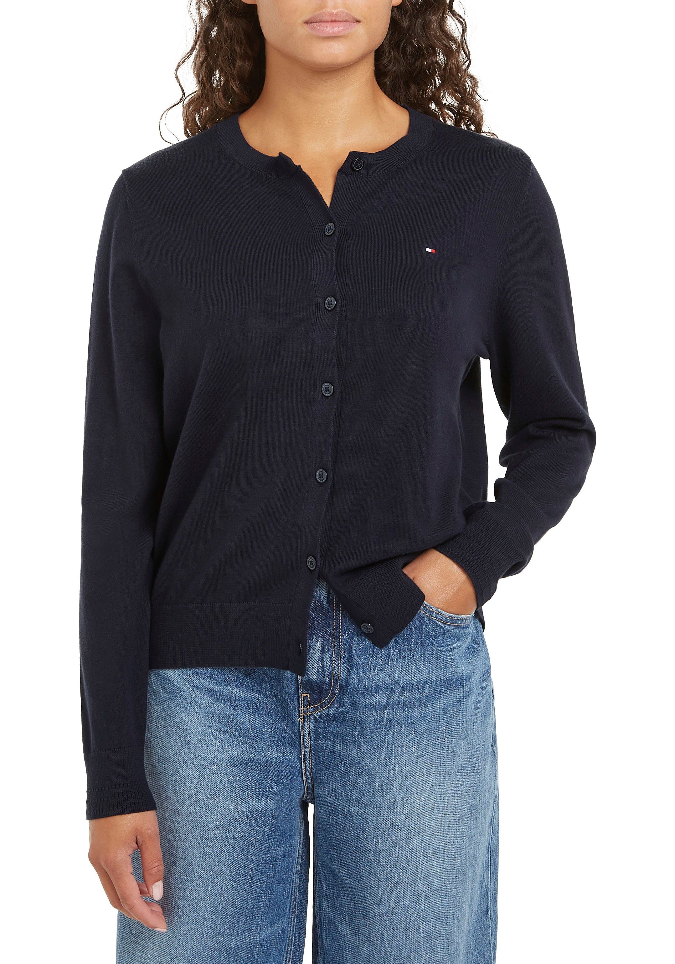 Tommy Hilfiger Cardigan CO JERSEY STITCH CARDIGAN