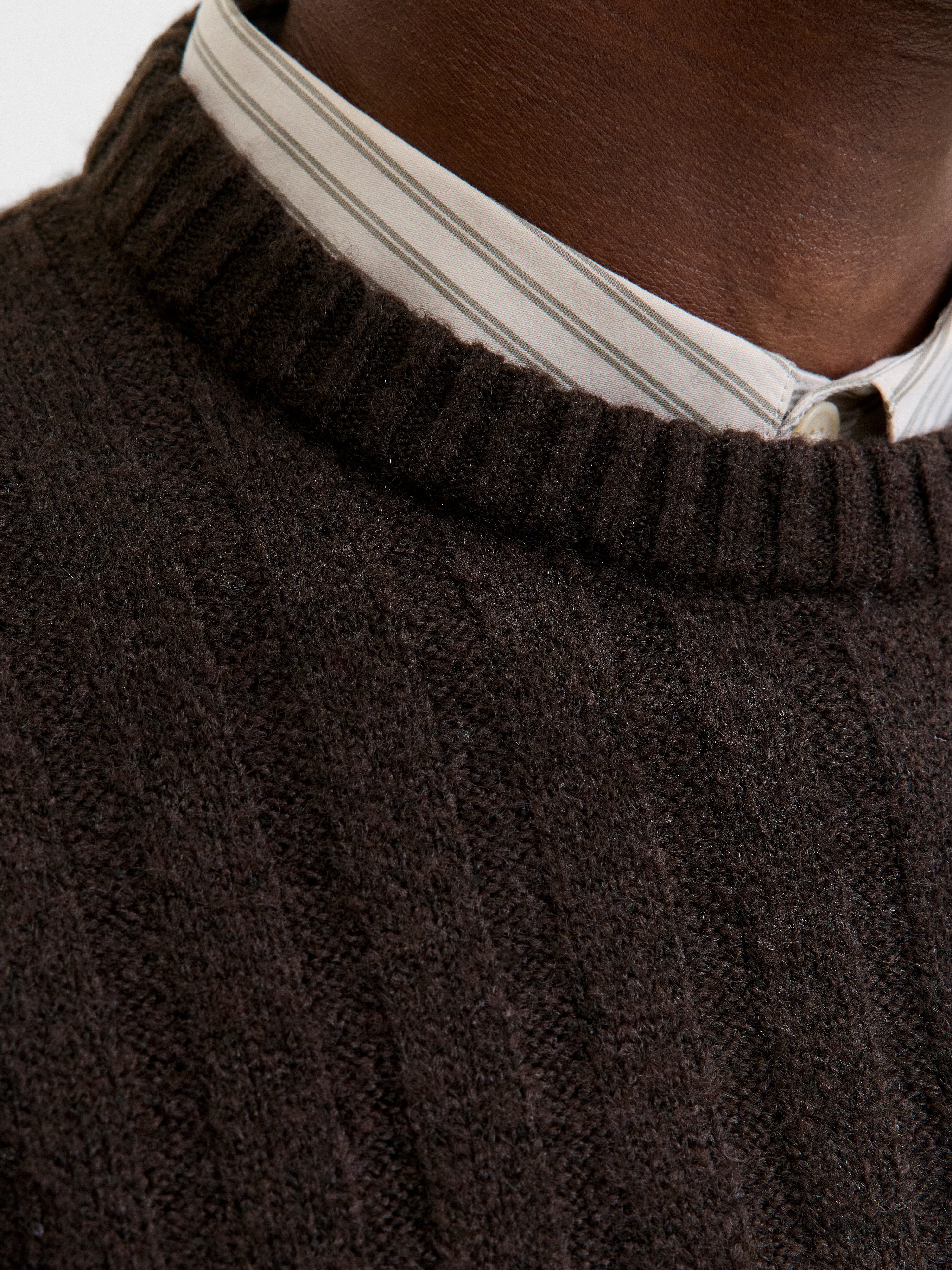 Jack & Jones Gebreide trui JJEBRADLEY CARTER KNIT CREW NECK LN