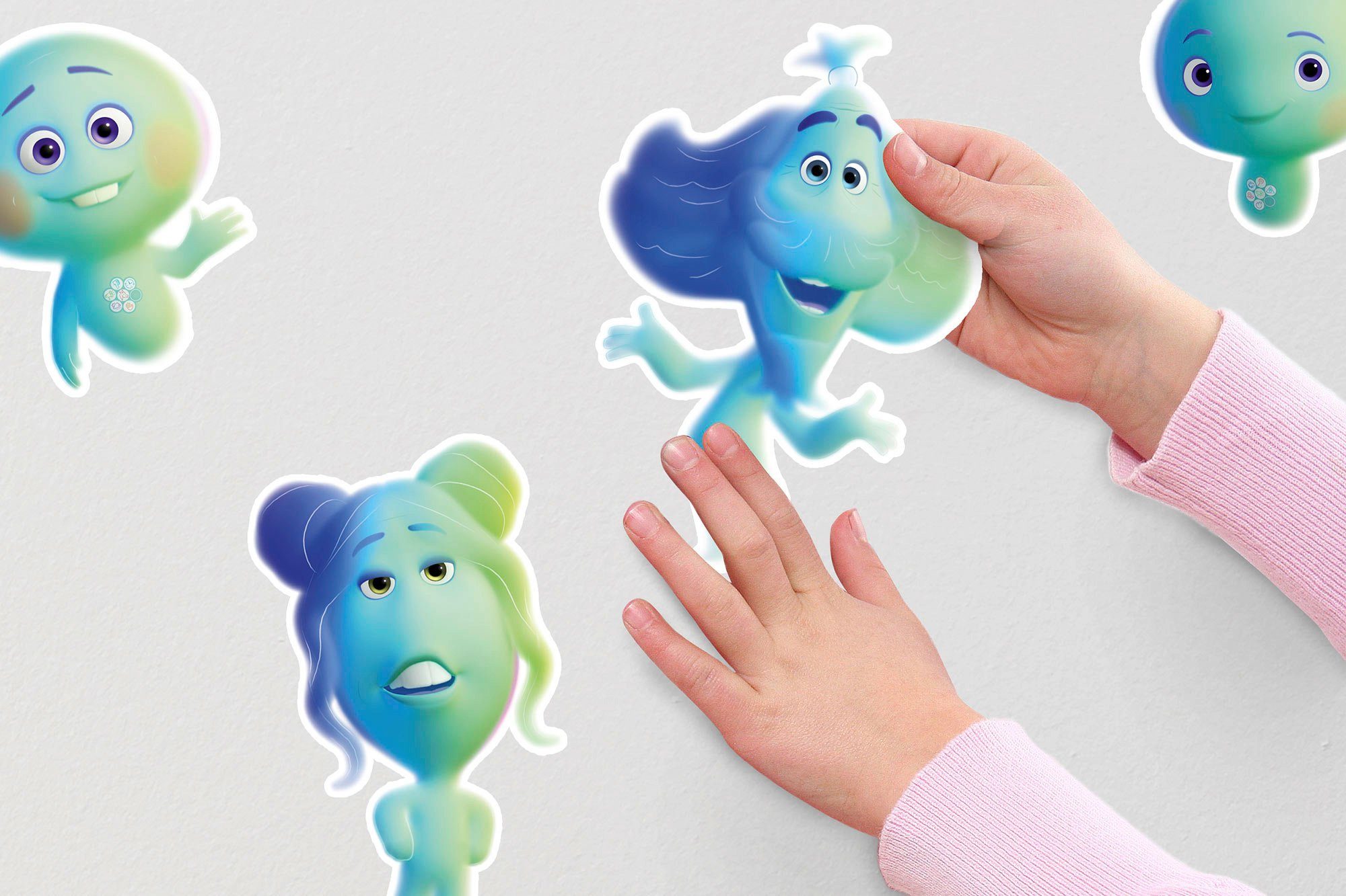 Komar Wandfolie Soul - Soulmates - afm. 50 x 70 cm zelfklevend, wandstickers, kinderkamer (12-delig)