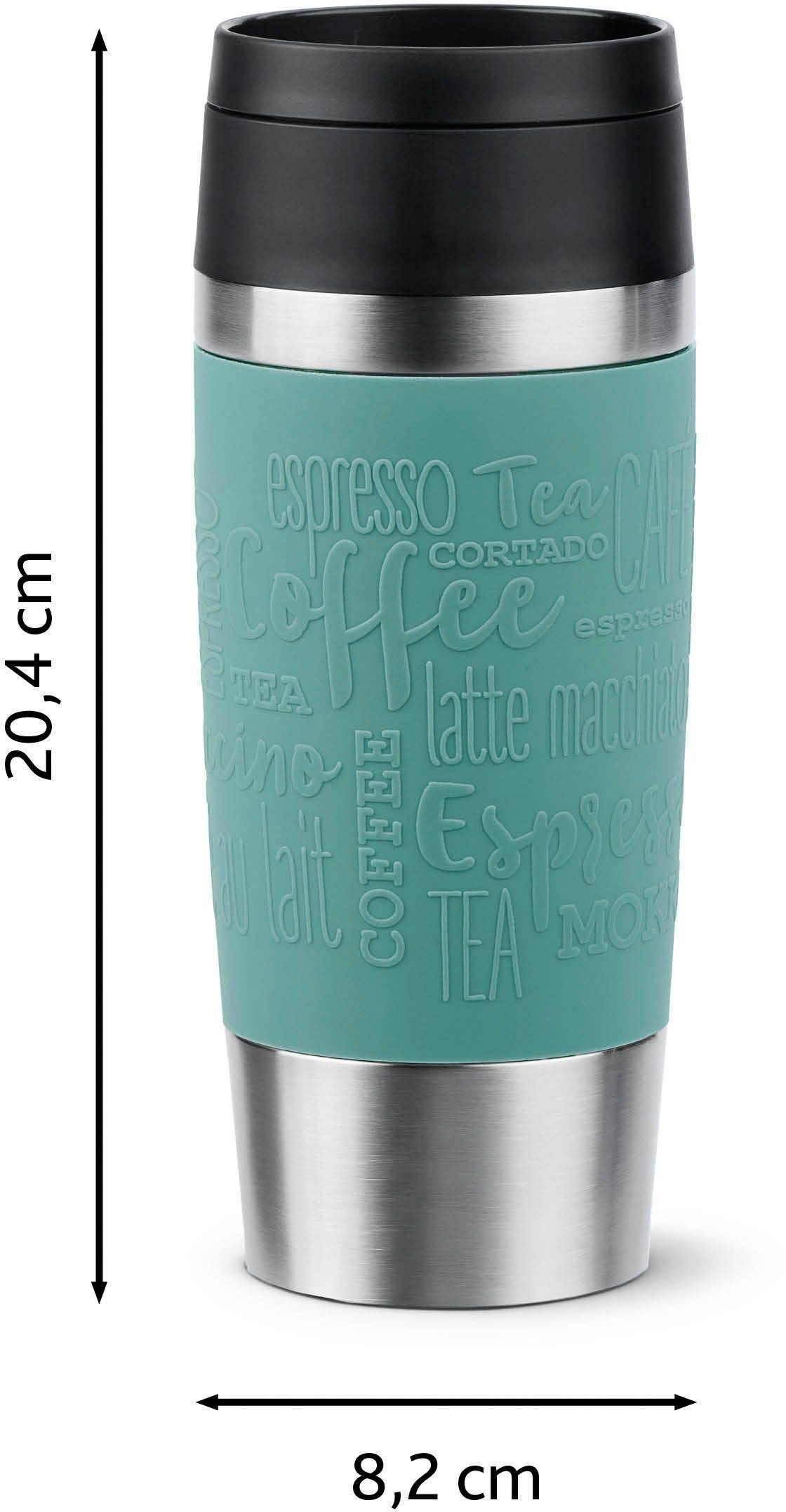 Emsa Thermosbeker Travel Mug Classic, met 360° drinkopening 4u heet, 8u koud - 360 ml / 6u heet, 12u koud - 500 ml, 100% dicht