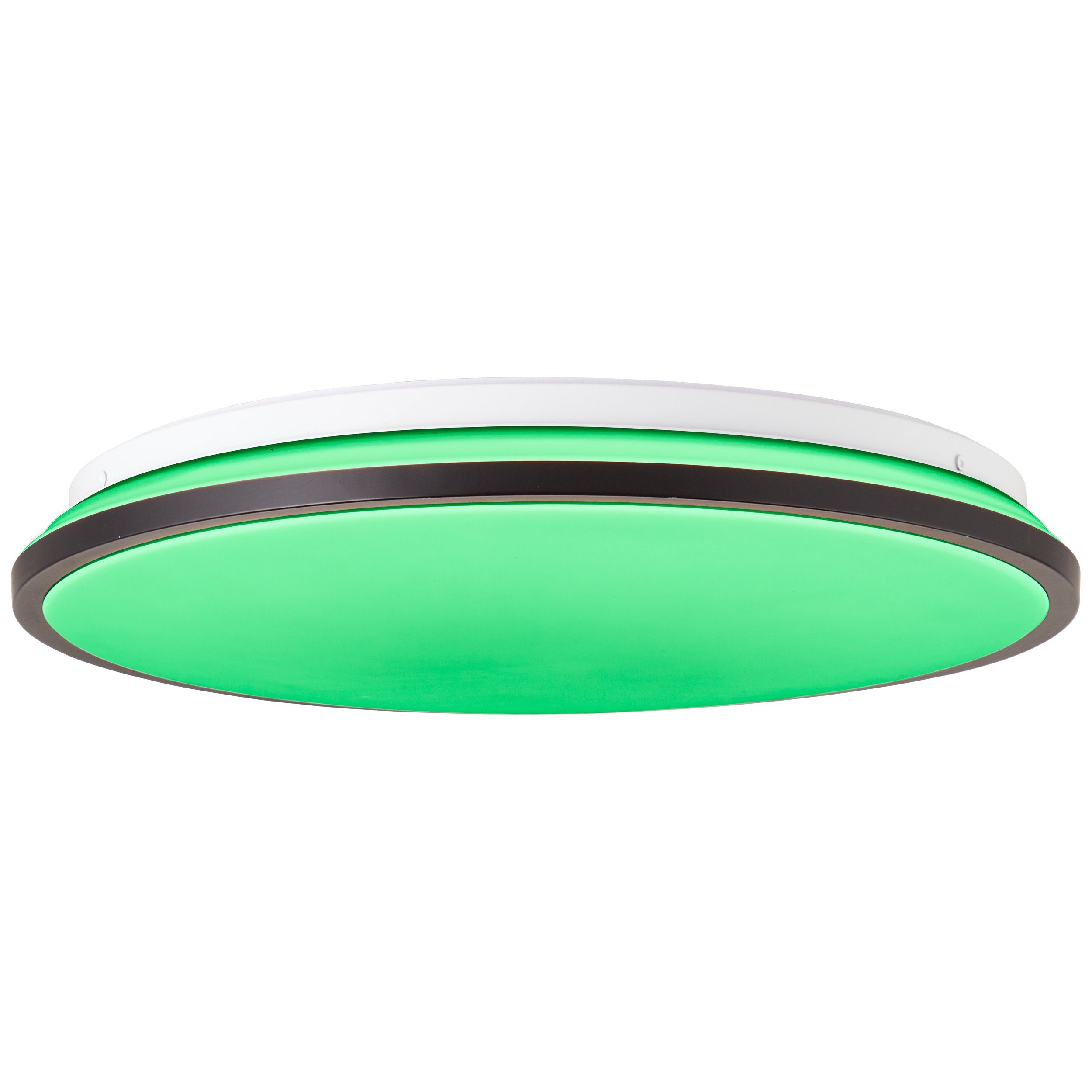 Brilliant Leuchten Led-plafondlamp Heida 2500 lm, ø 40 cm, metaal/kunststof, zwart