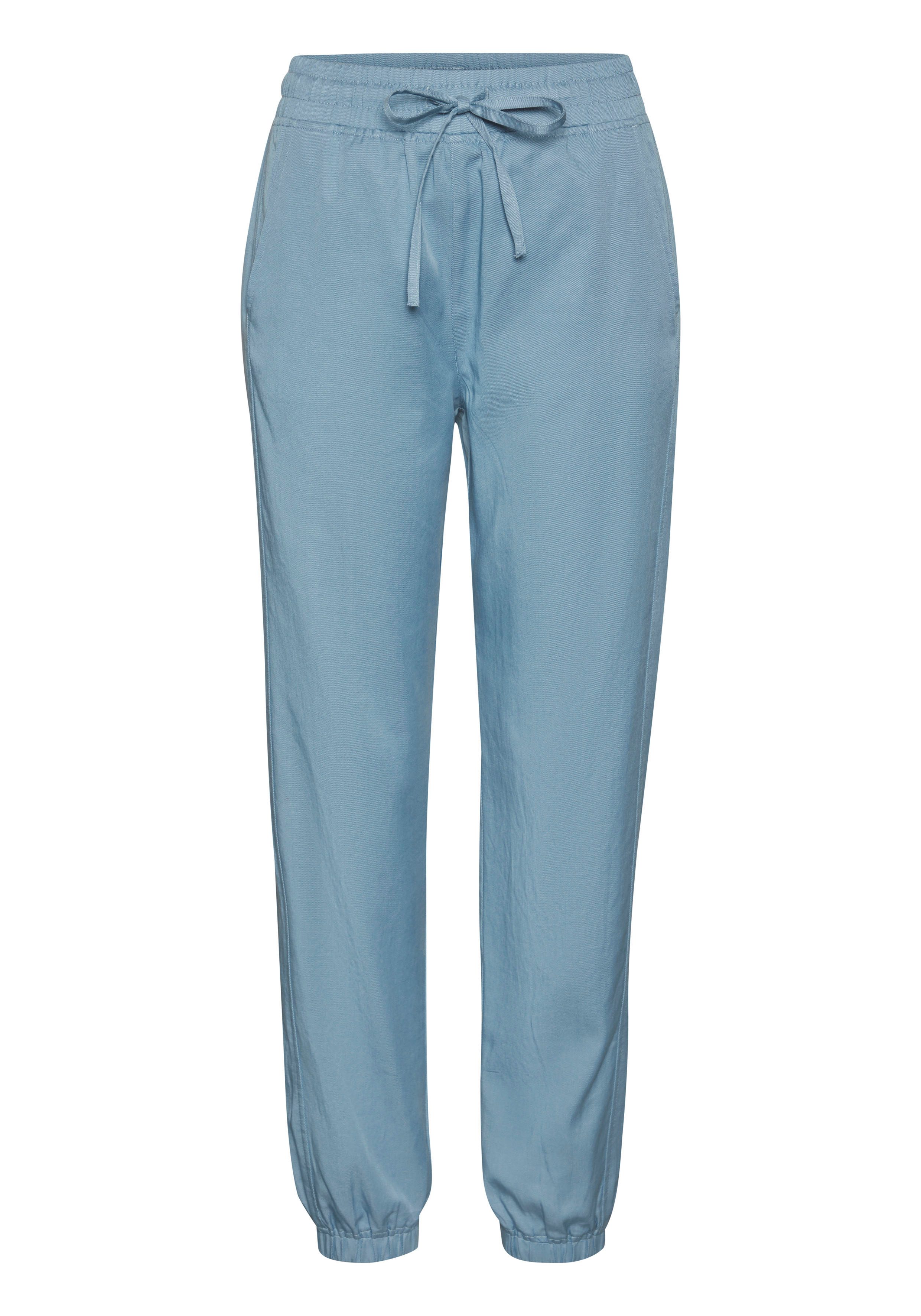 Lascana Comfortbroek van geweven stof, elastische stofbroek met zakken