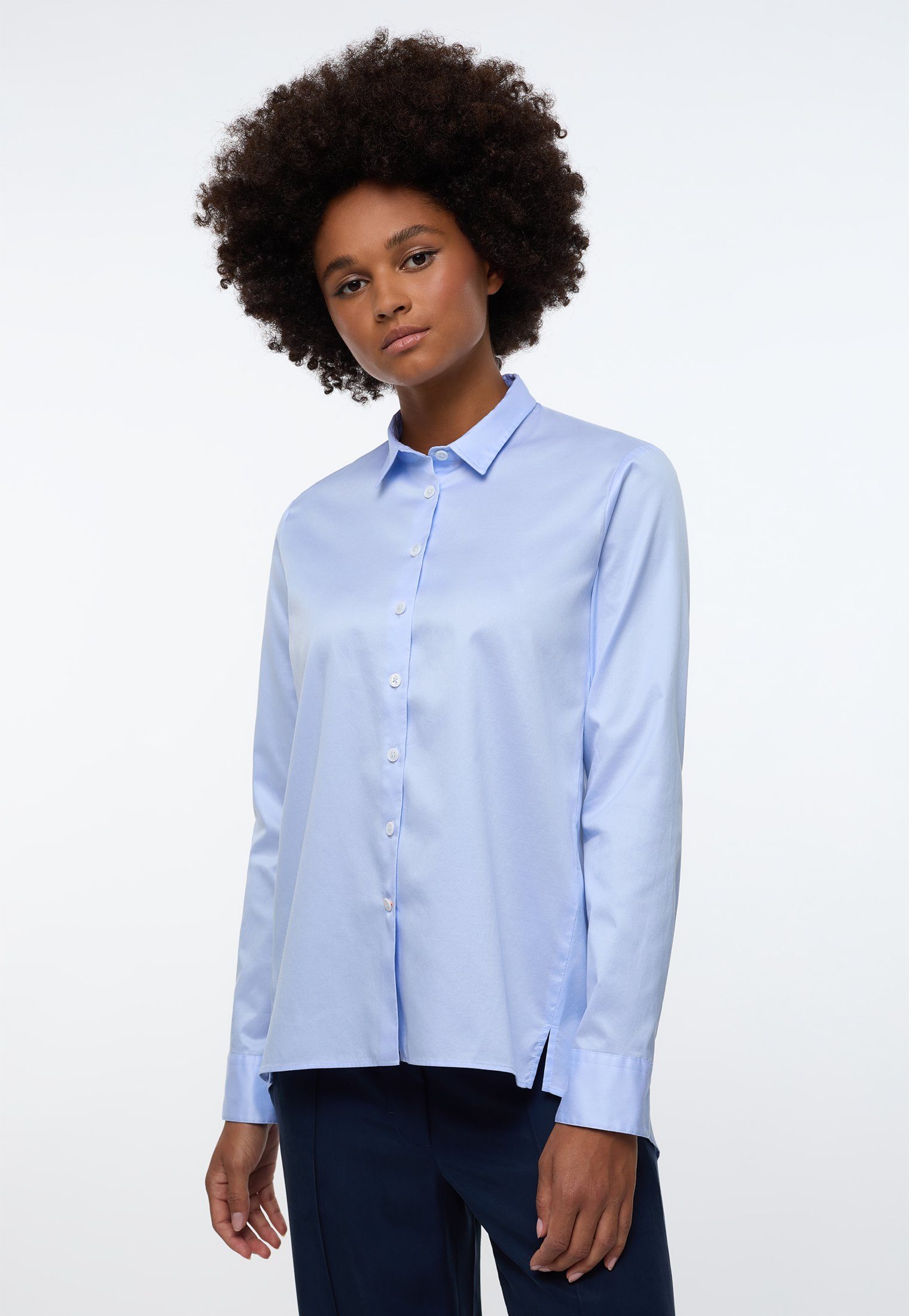 Eterna Overhemdblouse Loose fit EASY IRON (gemakkelijk te strijken)