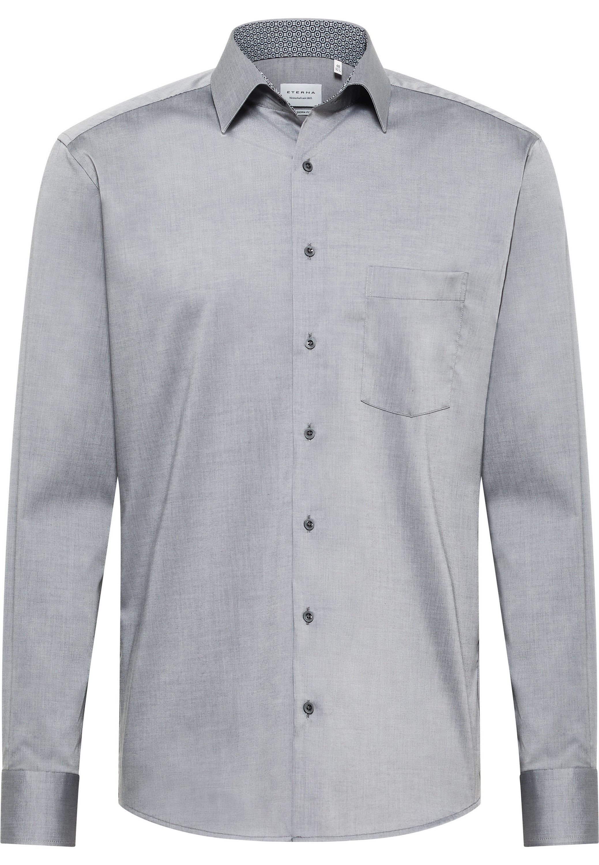 Eterna Overhemd met lange mouwen MODERN FIT NON IRON (strijkvrij)
