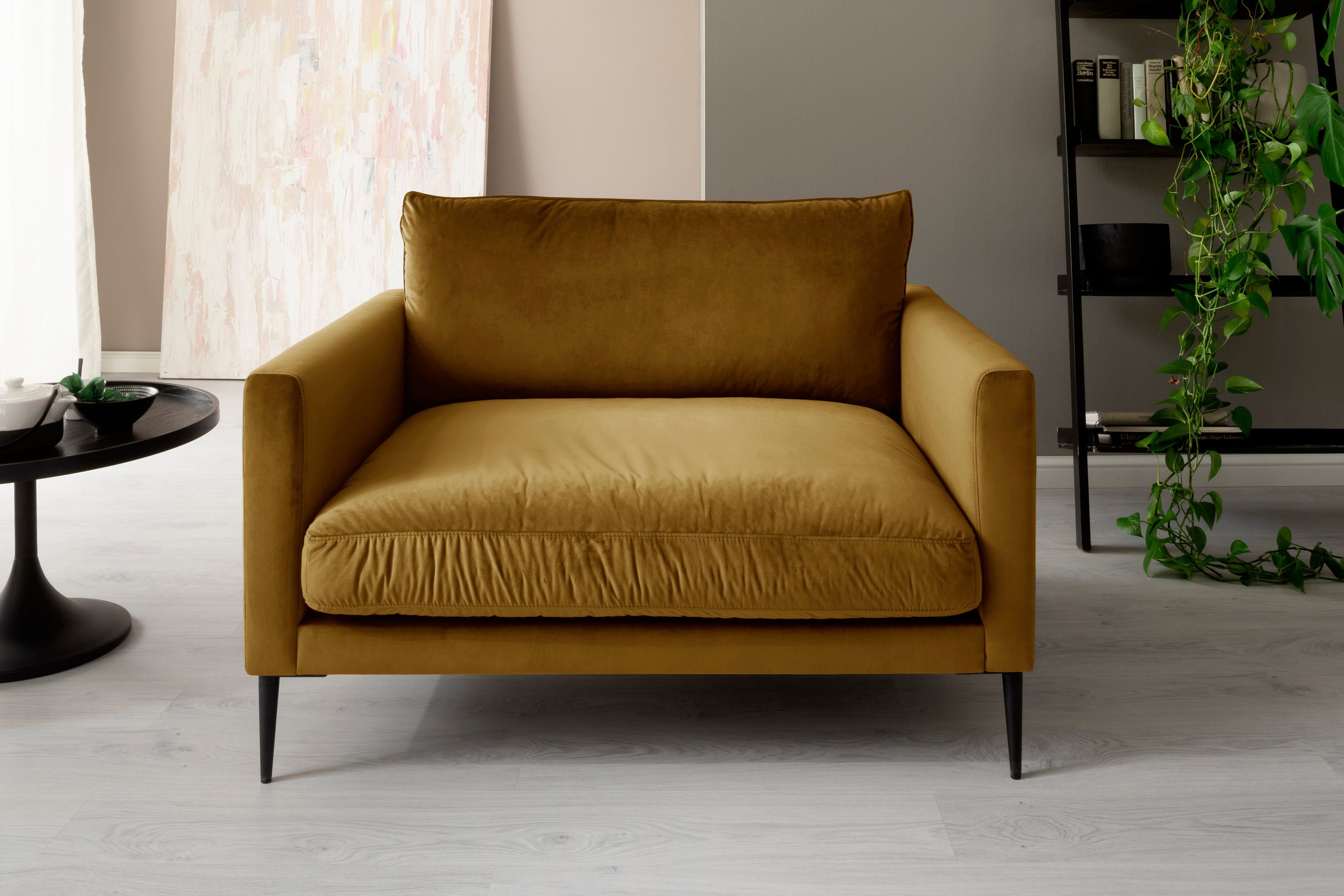 Trends by HG Fauteuil Svea met metalen voet, vrij plaatsbaar