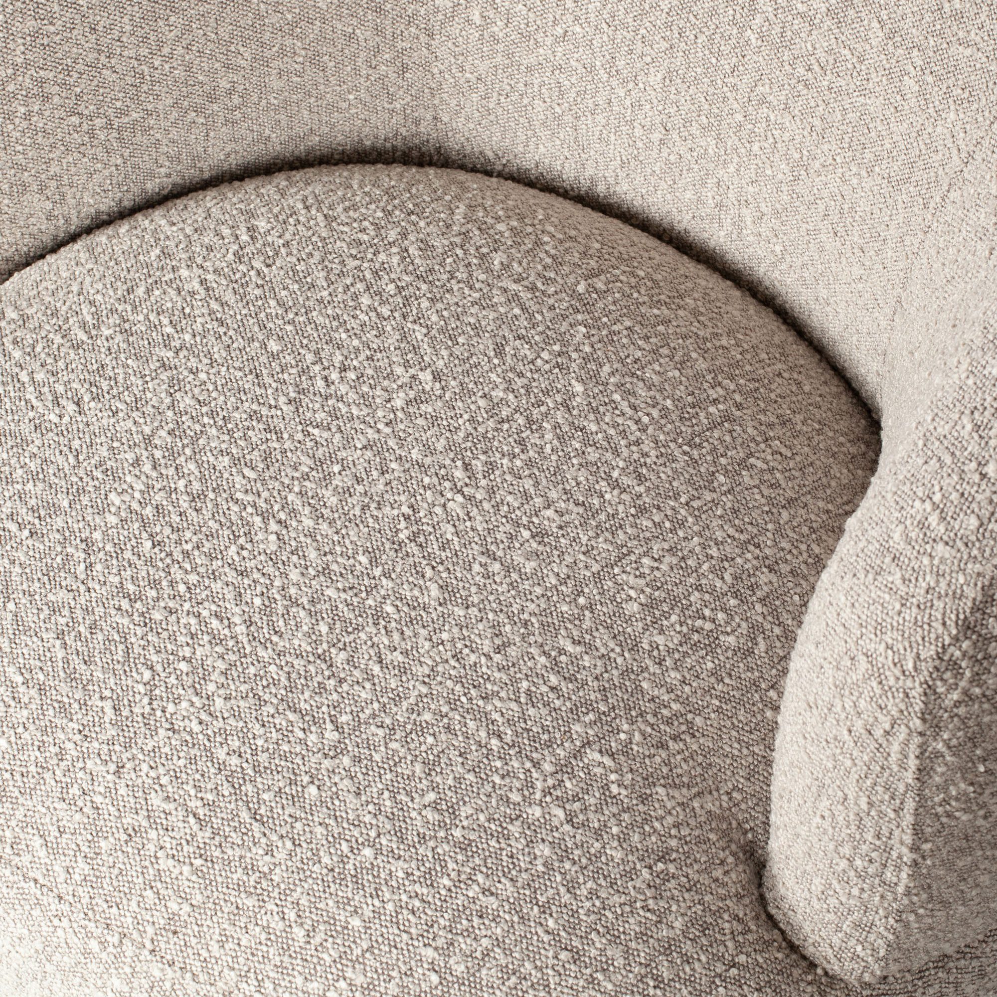 WOOOD Draaistoel Woolly ronde vorm, in elke richting draaibaar, breedte 84 cm