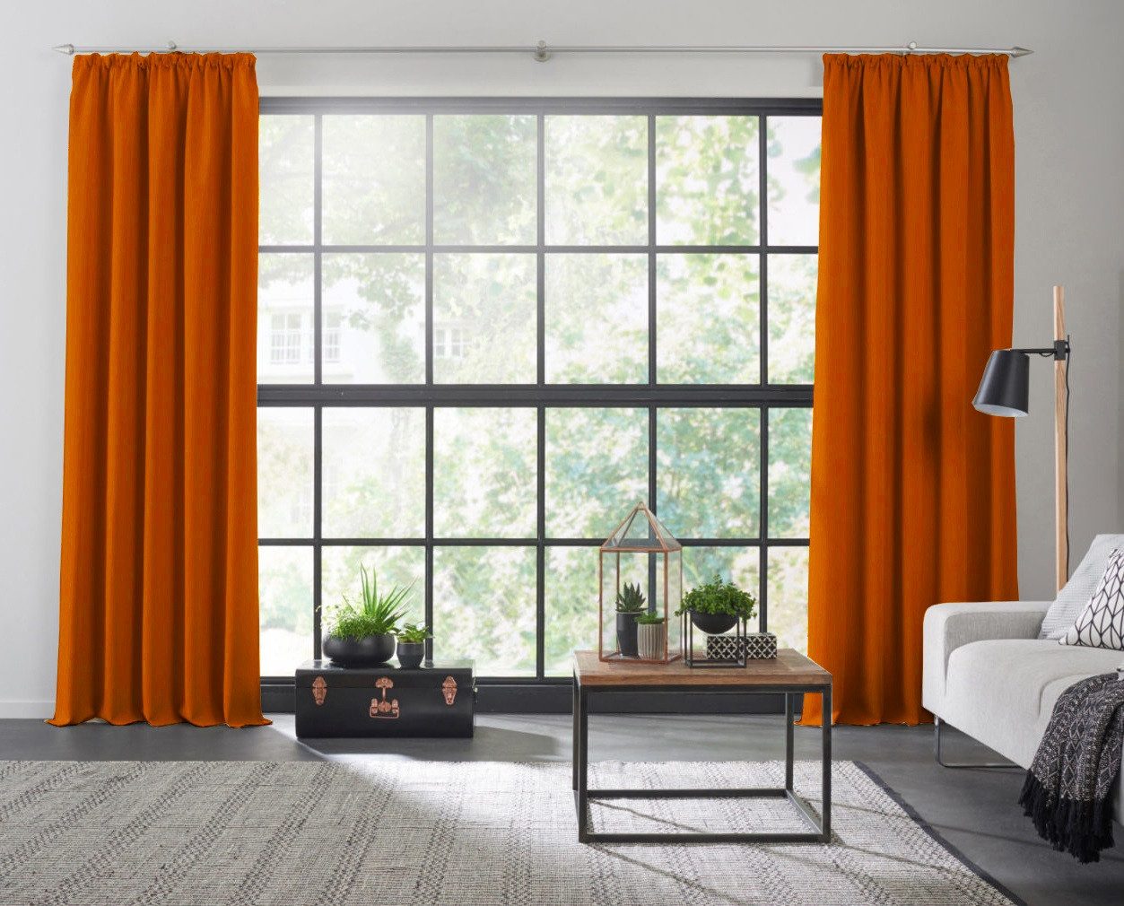 Wirth Gordijn Dim uit (1 stuk) kant & klaar gordijnen maat hxb: 220x145 cm oranje