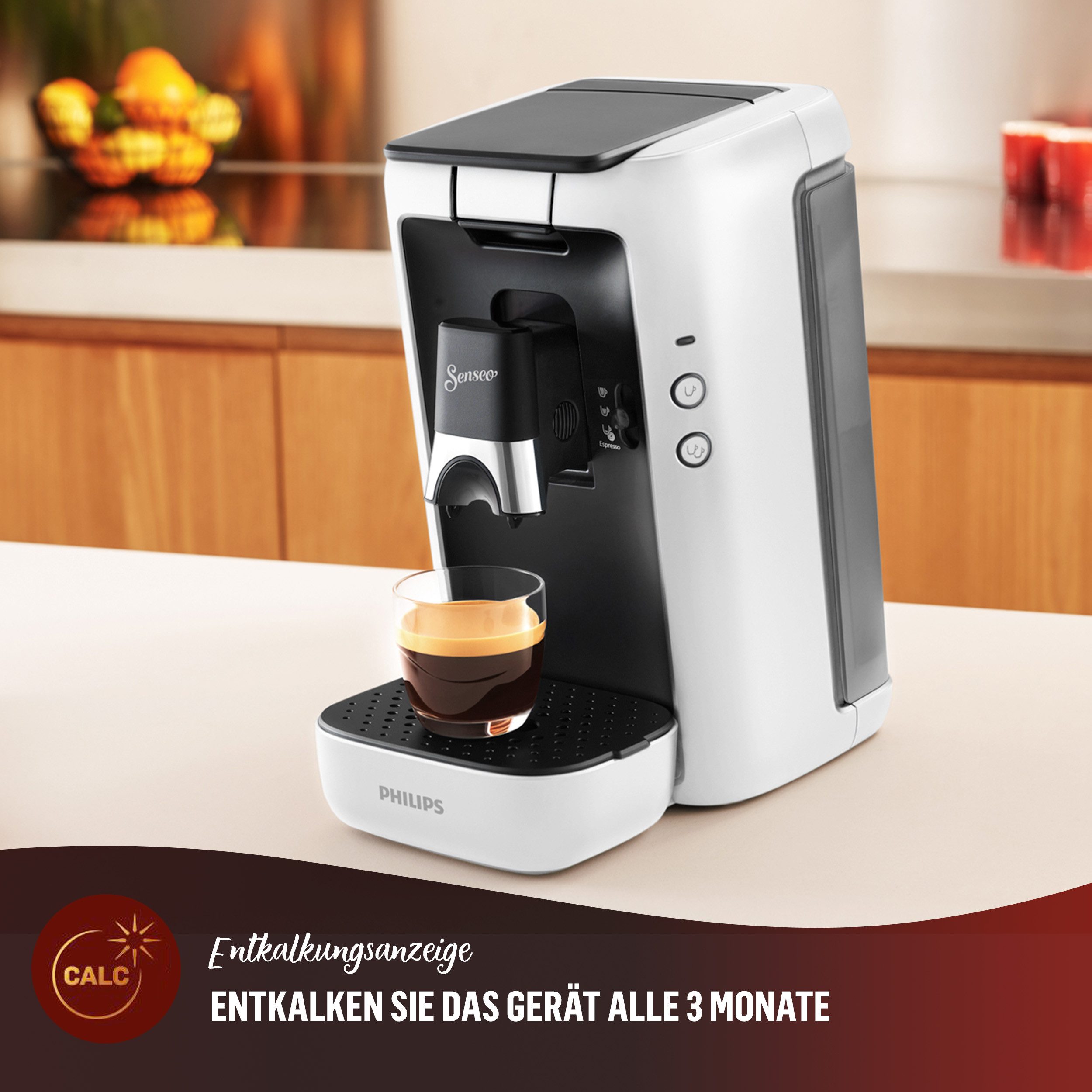 Senseo Koffiepadautomaat Maestro CSA260/10, met drie koffie-instellingen, van 80% gerecycled plastic, memo-functie, inclusief gratis toevoeging, waarde 14€ rrp