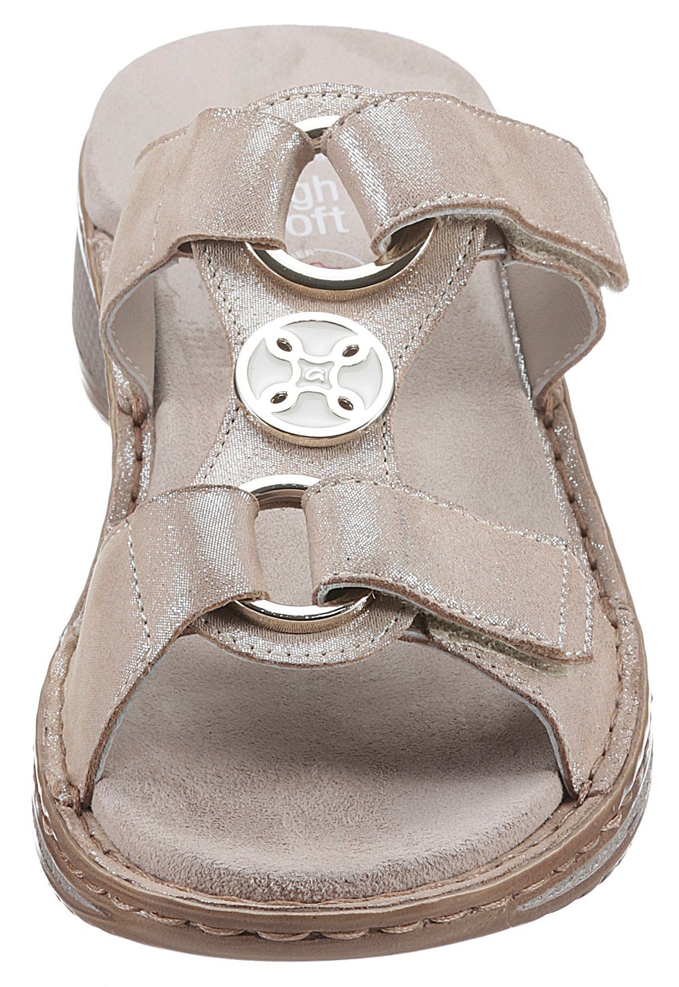 Ara Slippers Hawaï sleehak, zomerschoen, pantoffels met klittenband