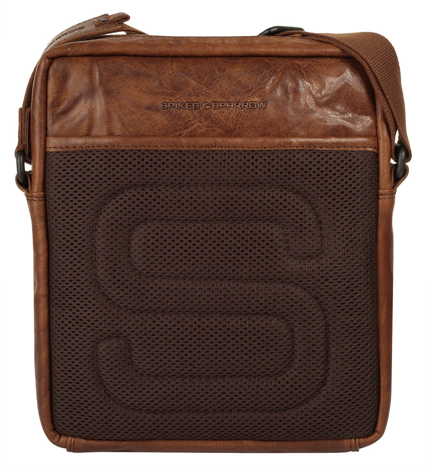 Spikes & Sparrow Schoudertas echt leder