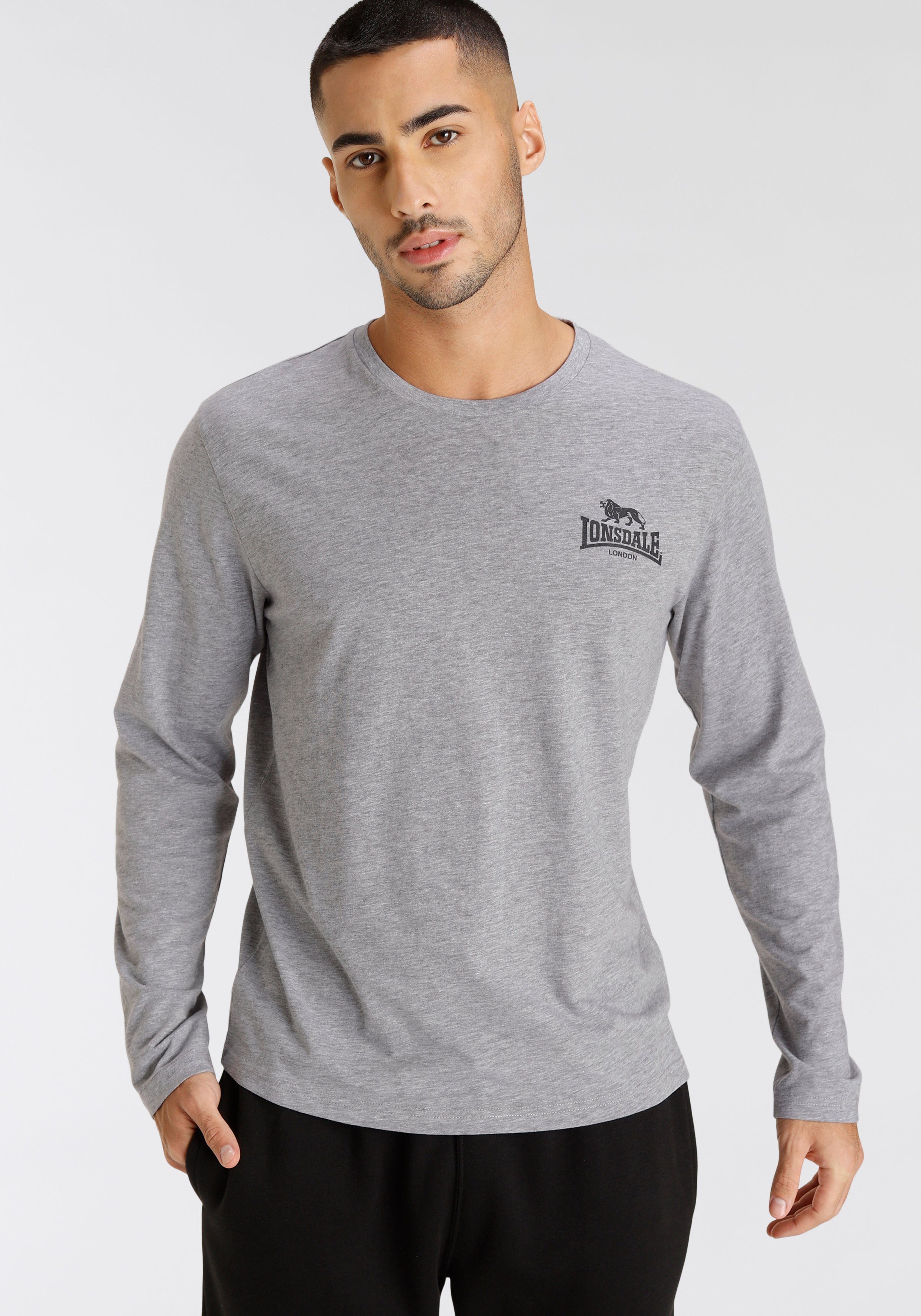 Lonsdale Shirt met lange mouwen (2-delig, Set van 2)