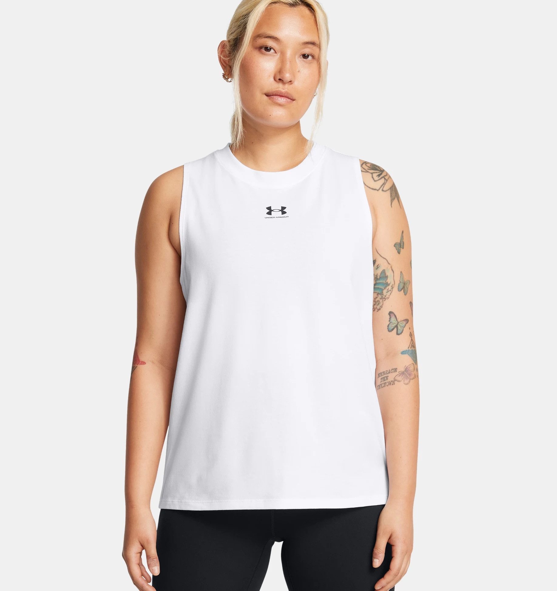 Under Armour Trainingstop UA RIVAL MUSCLE TANK (1-delig) dames tops maat S wit