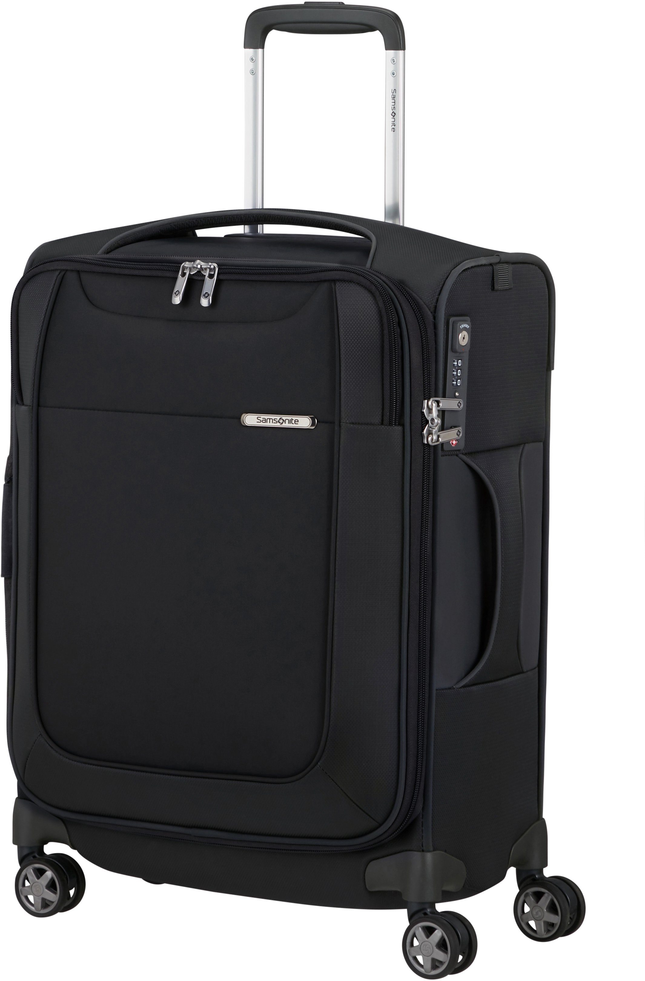 Samsonite Zachte bagage trolley D'LITE Harde koffer reiskoffer TSA-cijferslot in klassiek ontwerp
