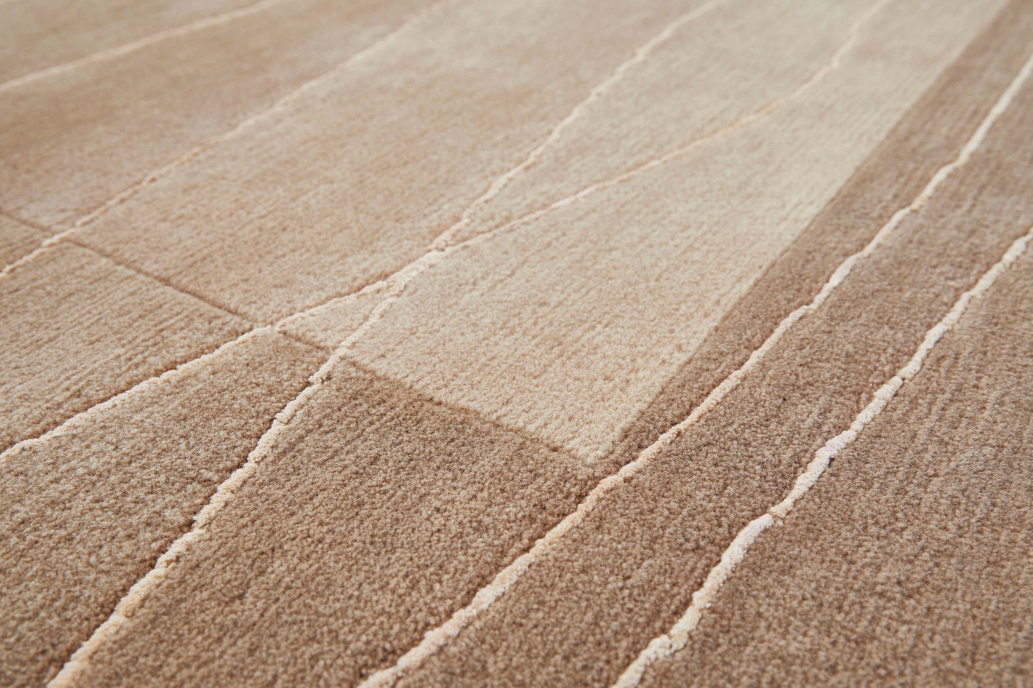 LUXOR living Wollen kleed LINEO Nepal tapijt, 100% wol, handgeknoopt, met bies