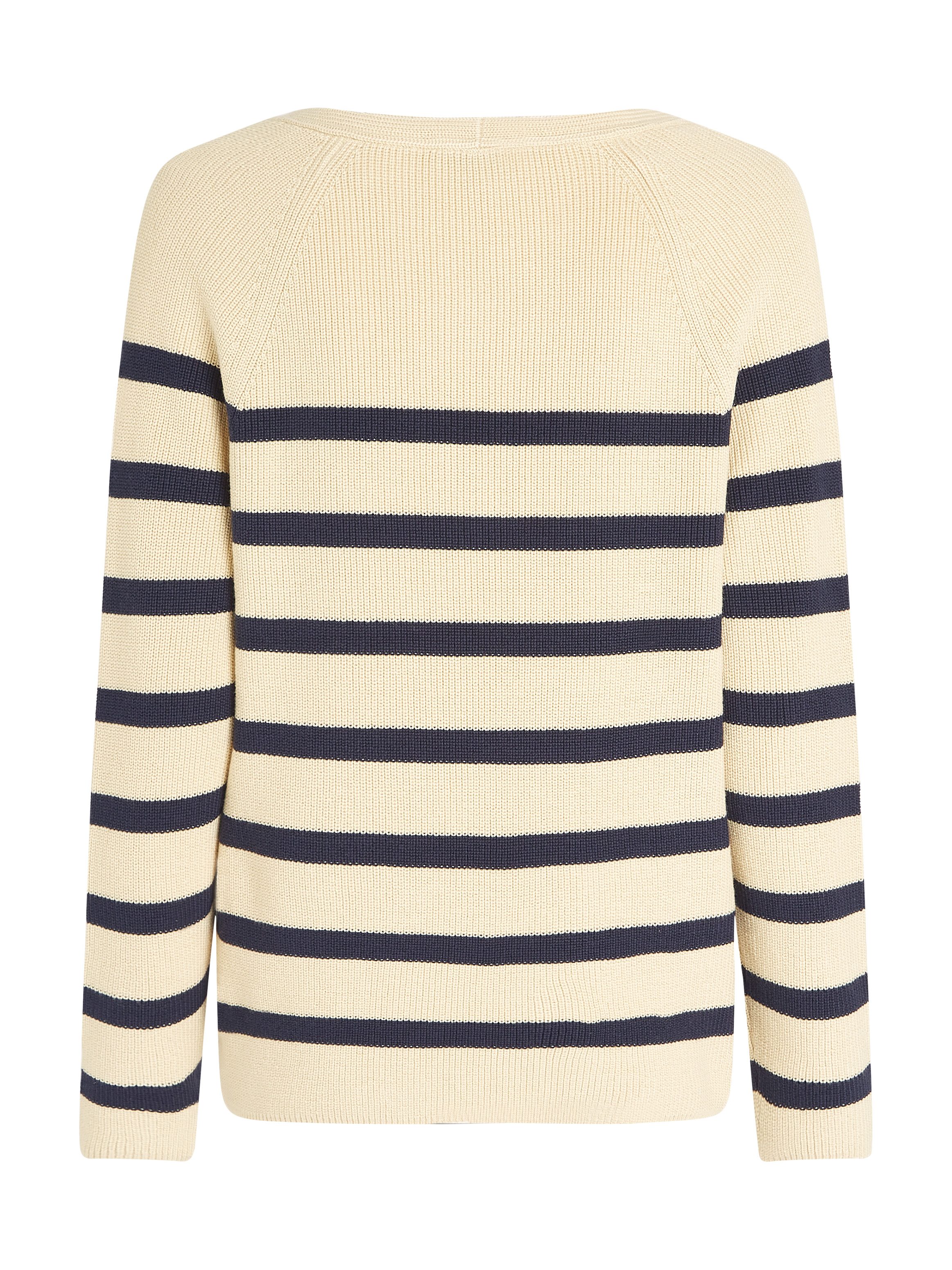 Tommy Hilfiger Gebreide trui CO CARDI STITCH V-NK LS