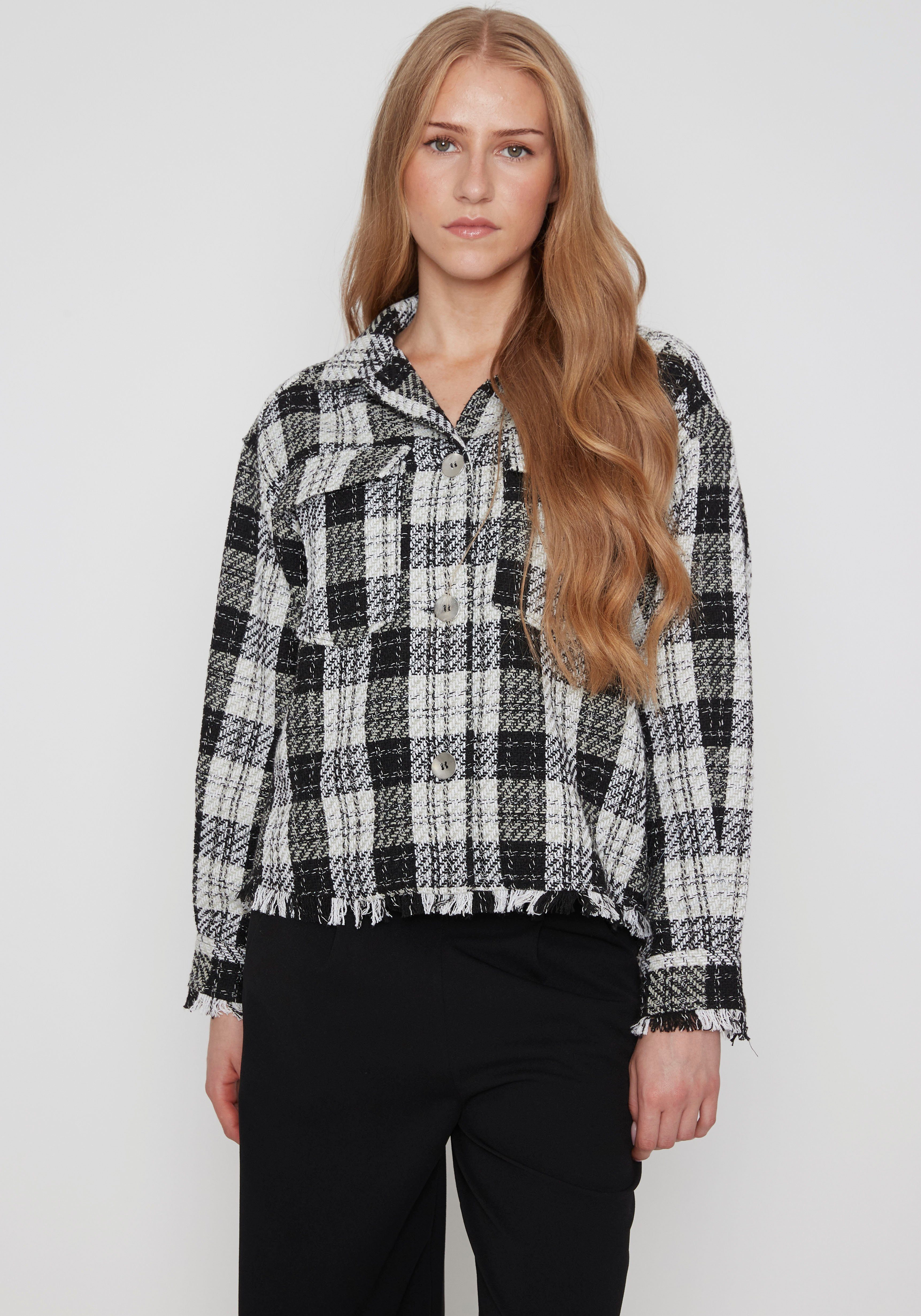 HaILYS Geruite blouse Modell: LS P BL Olive