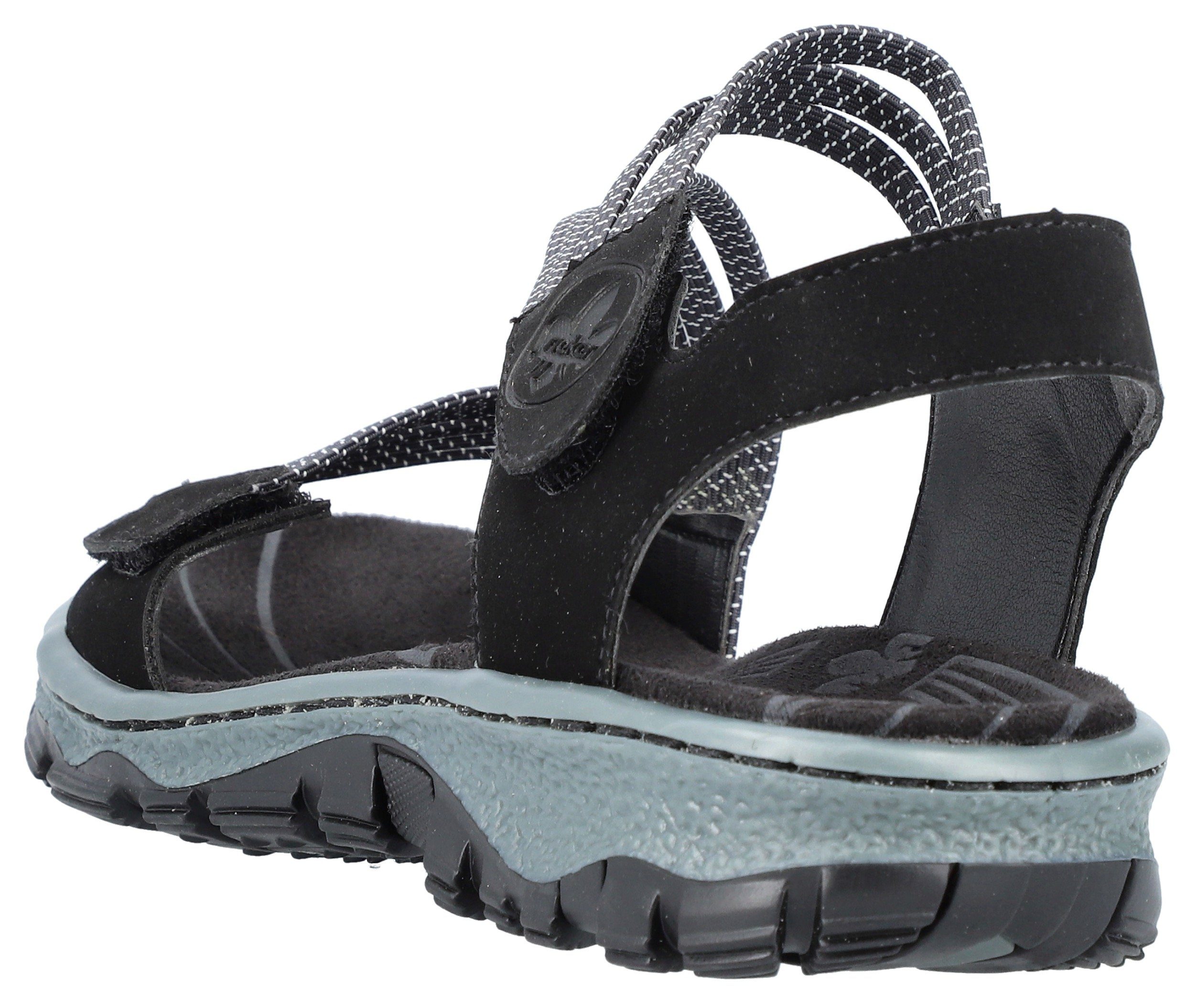 Rieker Sandalen zomerschoen, sandaal, klittenbandschoen, in sportieve uitstraling