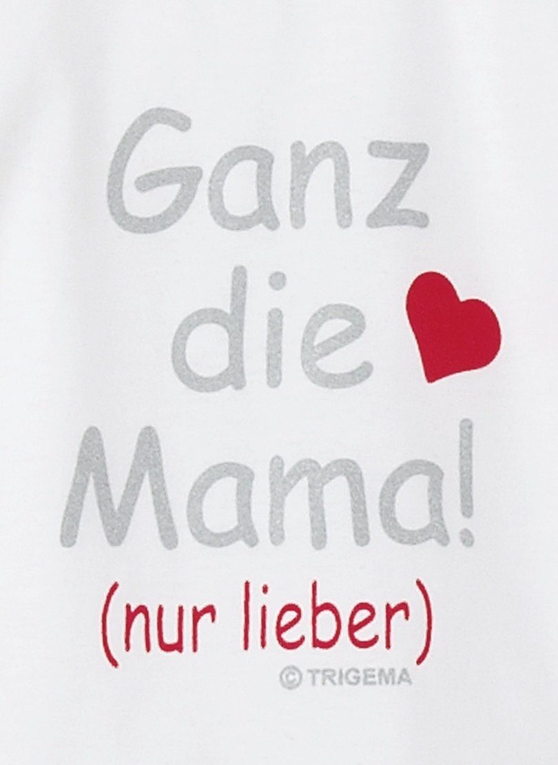 Trigema T-shirt TRIGEMA T-shirt mama's favoriet (1-delig)