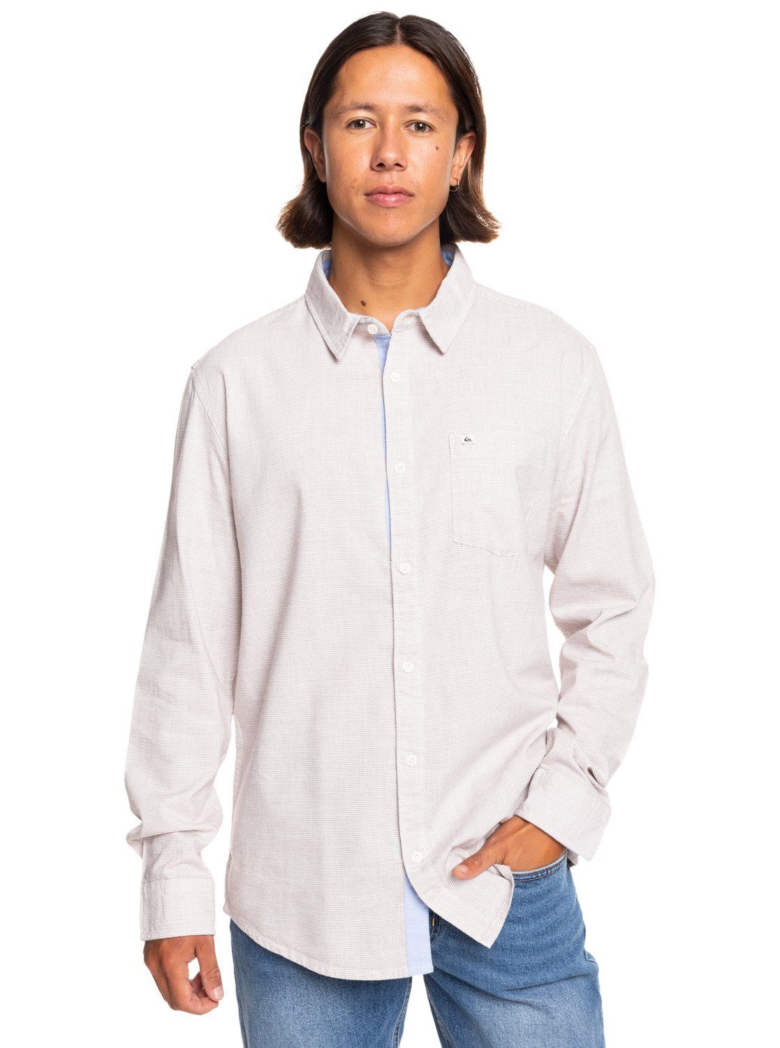 Quiksilver Overhemd met lange mouwen Lhanbryde heren overhemden maat L rood