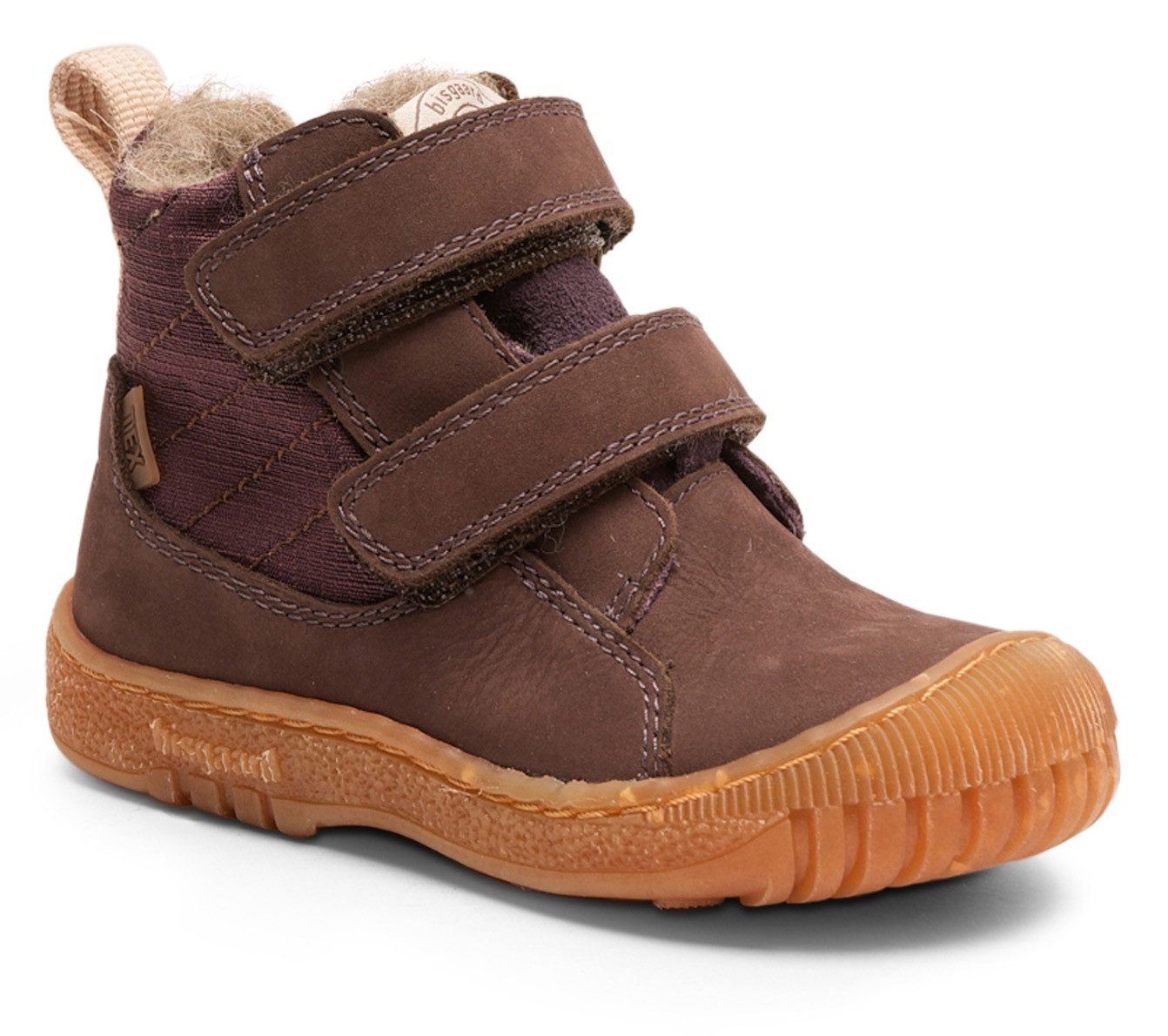 Bisgaard Winterlaarzen Helton tex Babyschoen, klittenbandlaars, winterschoen met hoogwaardige lamswol kinderen maat 24 paars