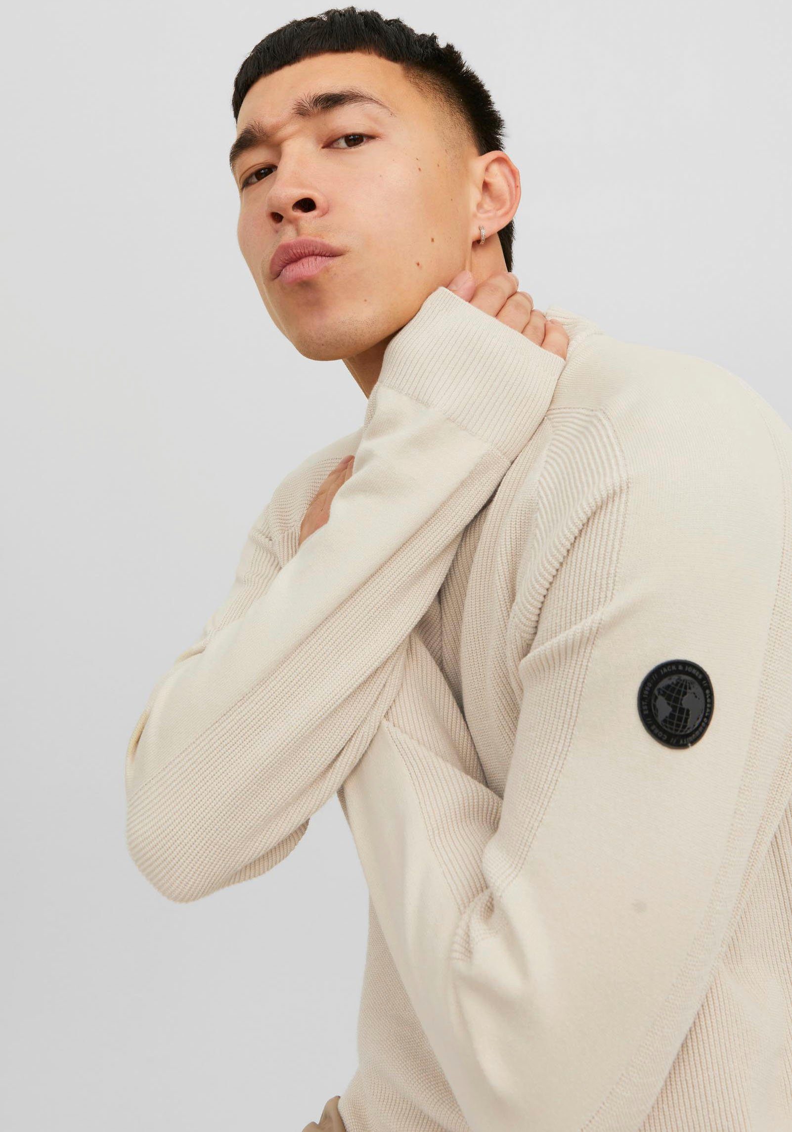 Jack & Jones Trui met staande kraag JCOFILO KNIT MOCK NECK SN