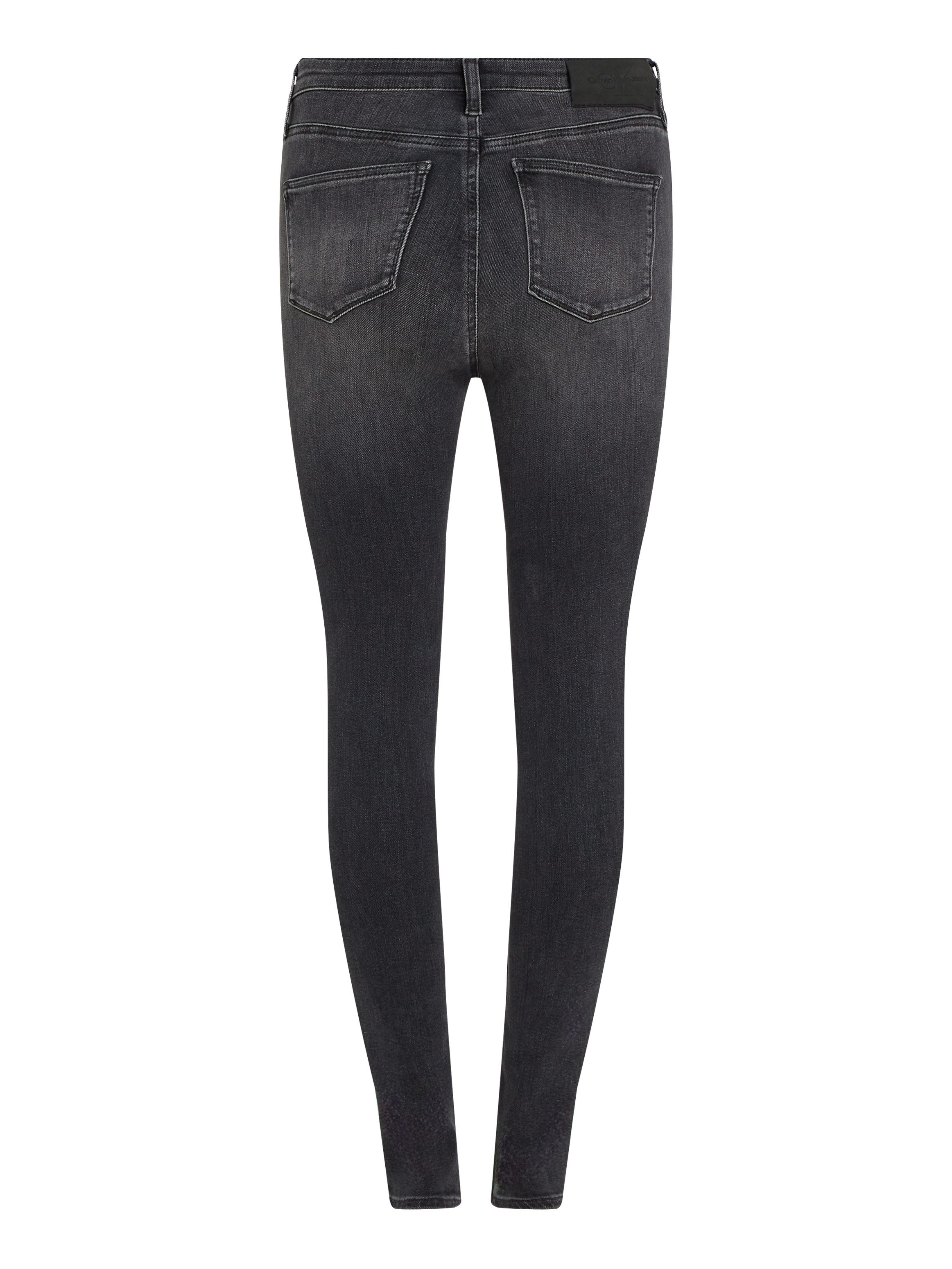 Calvin Klein Skinny fit jeans High rise skinny met muntzakje, lichte stone wash-look