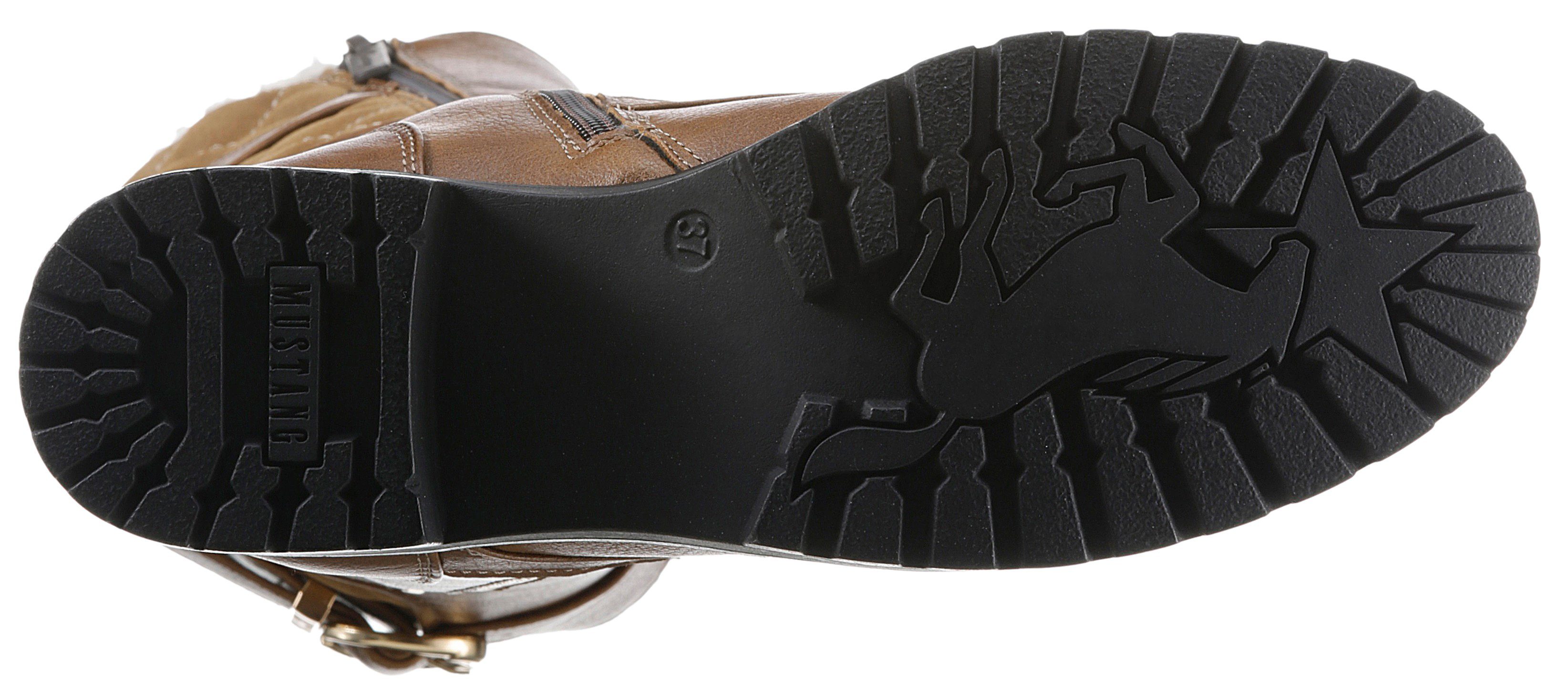 Mustang Shoes Winterlaarzen met goudkleurige accenten
