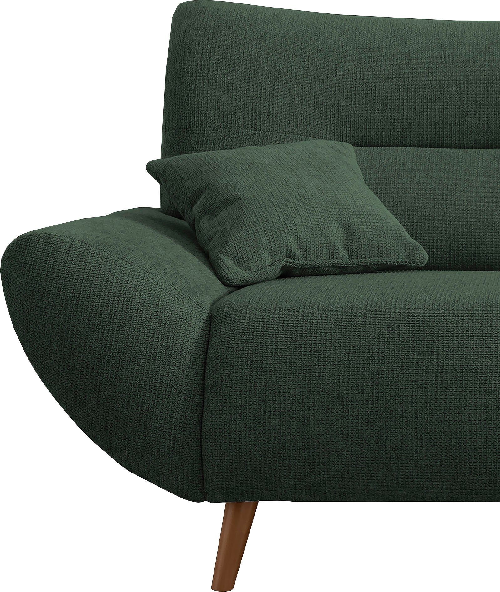 INOSIGN 3-zitsbank Drago, elegant en tijdloos, comfortabel, met houten voet