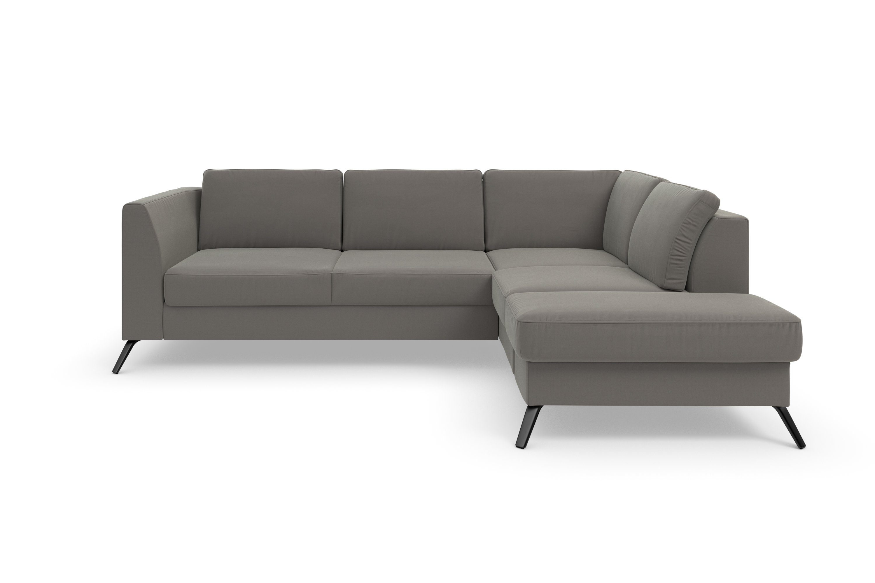 sit&more Hoekbank Olsen L-vorm inclusief zitdiepteverstelling, naar keuze met slaapfunctie, 15 cm hoog