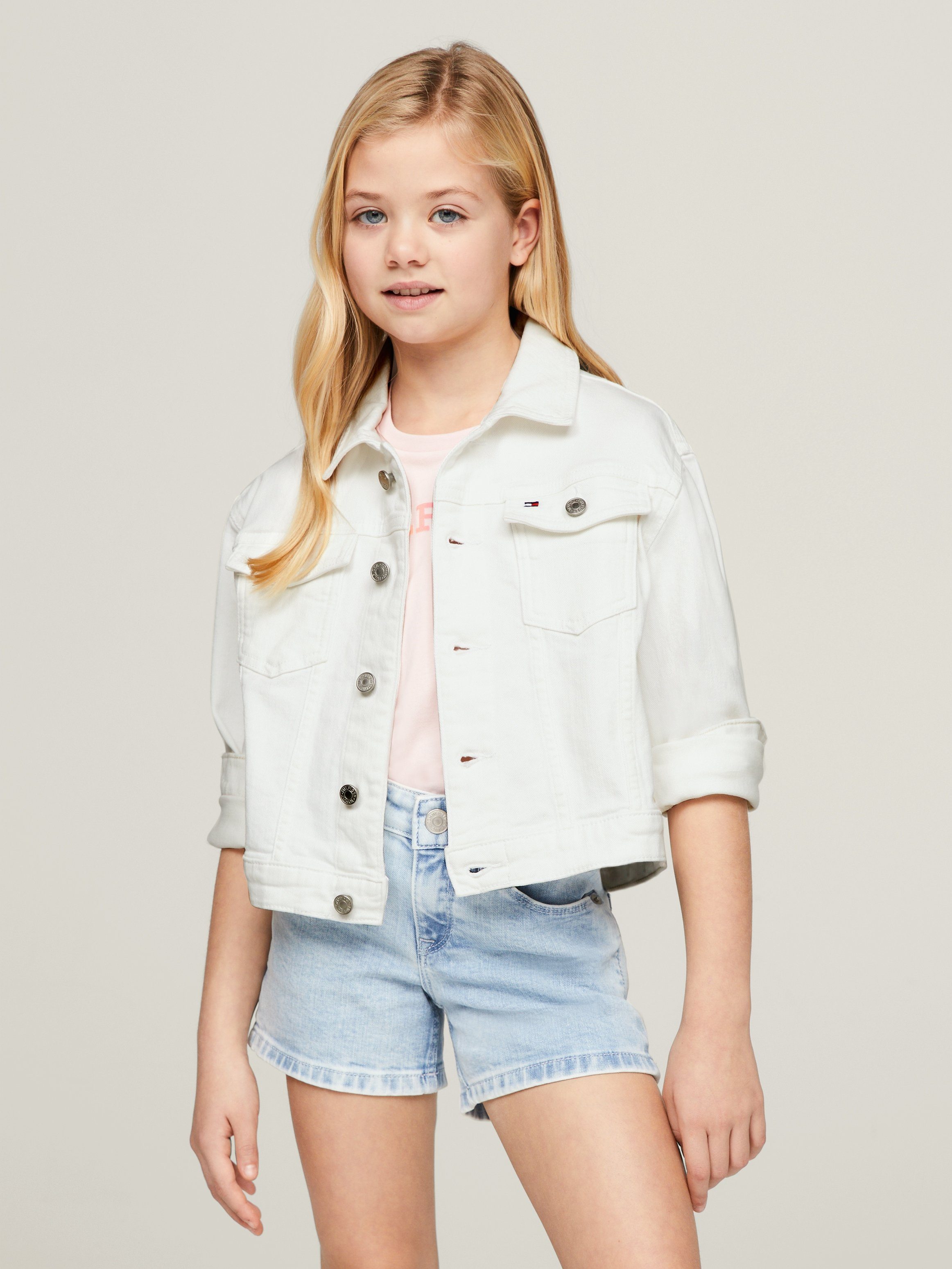 Tommy Hilfiger Jeansjack DENIM TRUCKER JACKET WHITE